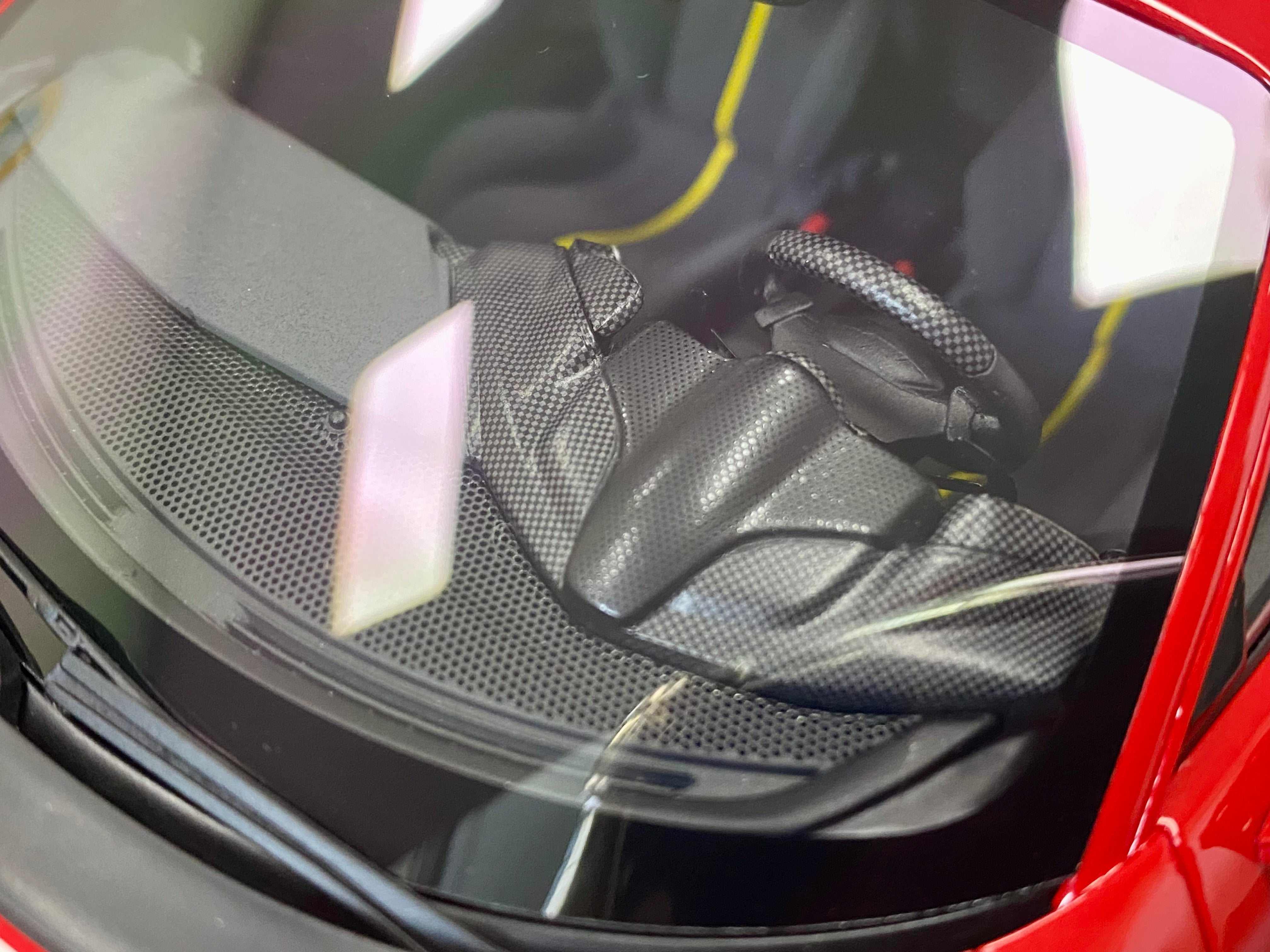 BBR Ferrari 488 Pista 1:18 scale Rosso Corsa Black/yellow stripe