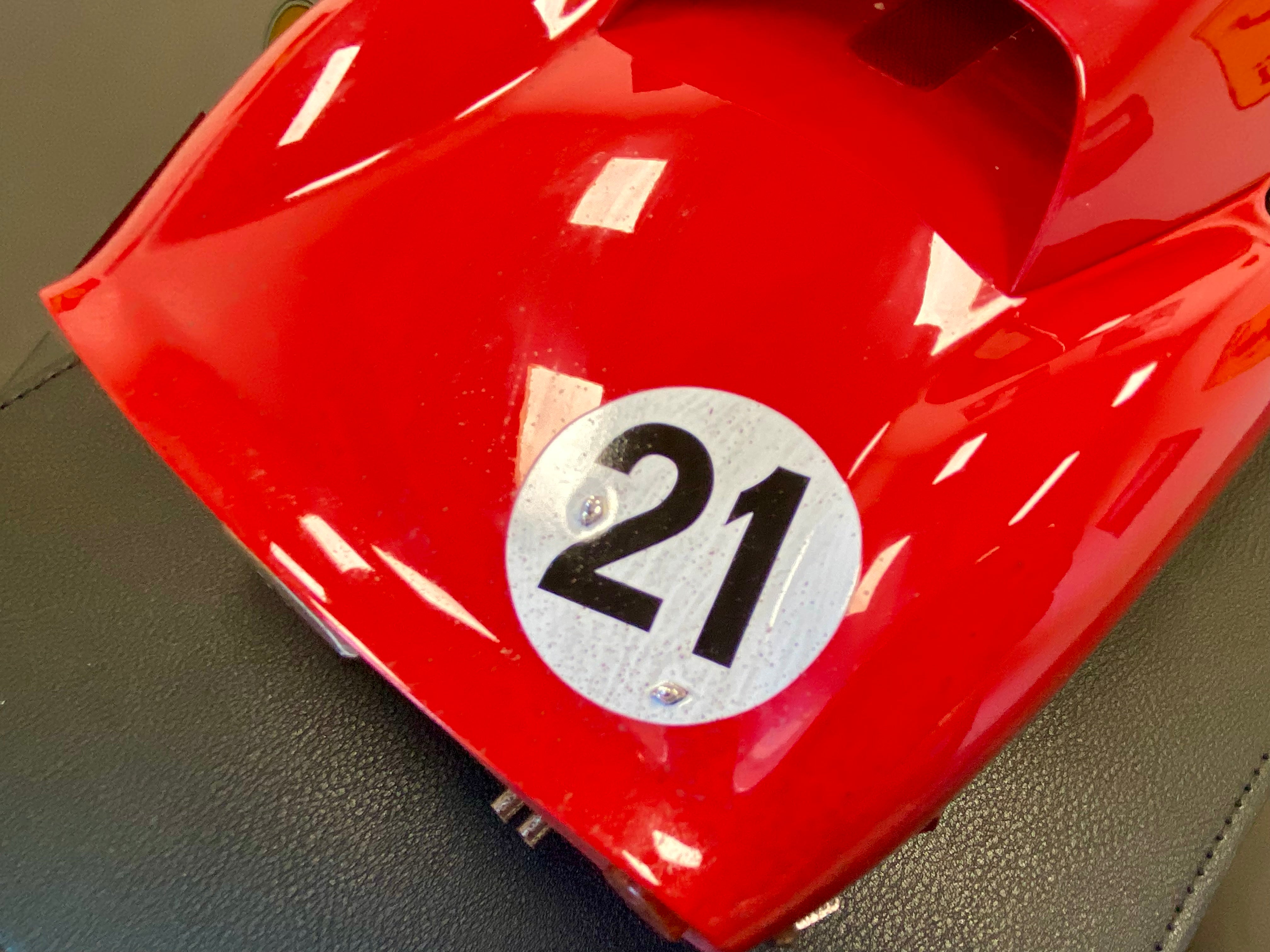 Ferrari 250 LM 1965 Le Mans winner 1:12 scale race weathered