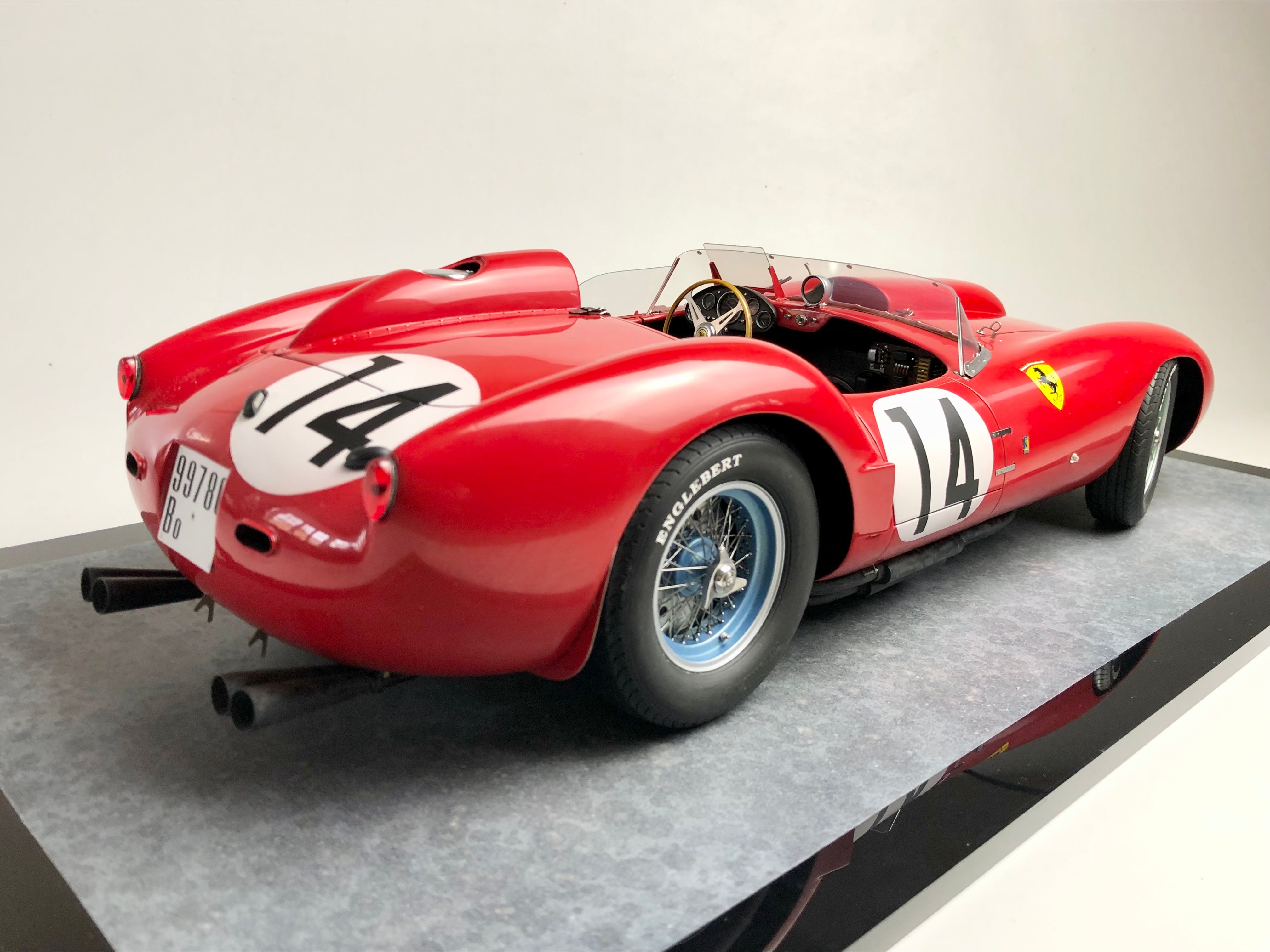 Ferrari 250 TR 58 of Scuderia Ferrari. 1958 24h of Le Mans. Driven by Phil Hill and Olivier Gendebien. 1st place overall Ferrari 250 TR 58 of Scuderia Ferrari. 1958 24h of Le Mans. Driven by Phil Hill and Olivier Gendebien. 1st place overall