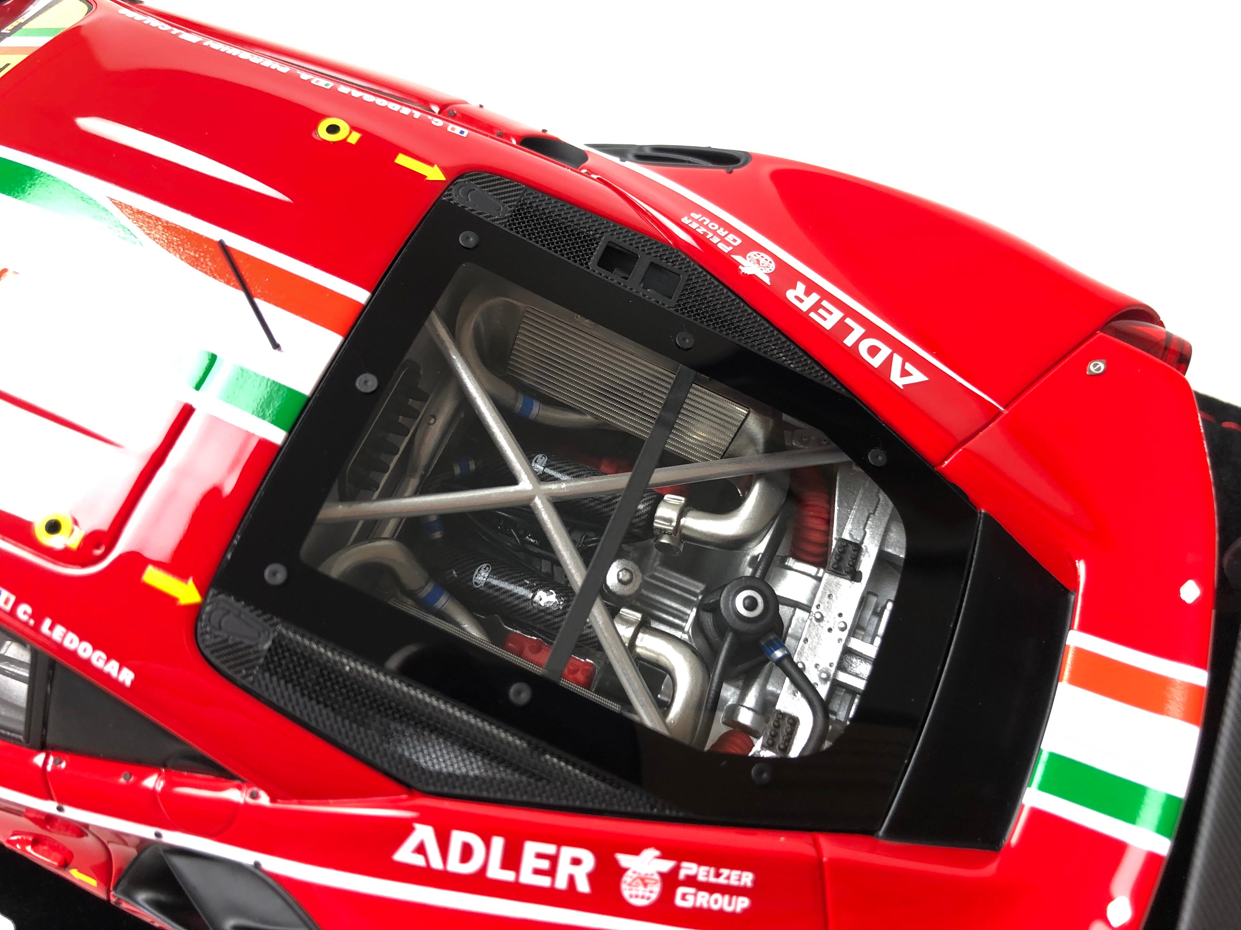 BBR 1:18 scale Ferrari 488 GTE Le Mans class winner #51