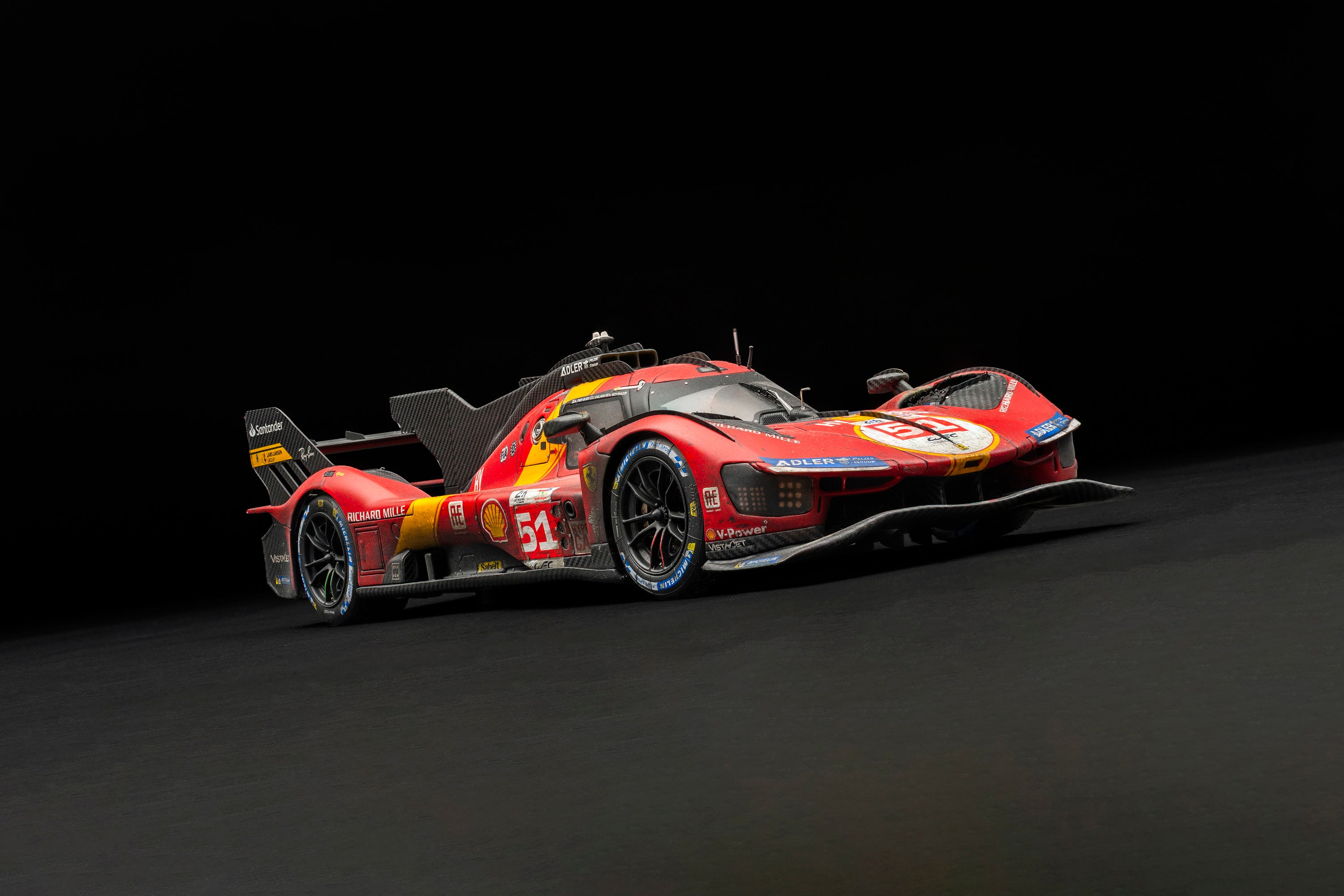 Amalgam 1:18 Ferrari 499P #51 2023 Le Mans Winner WEATHERED