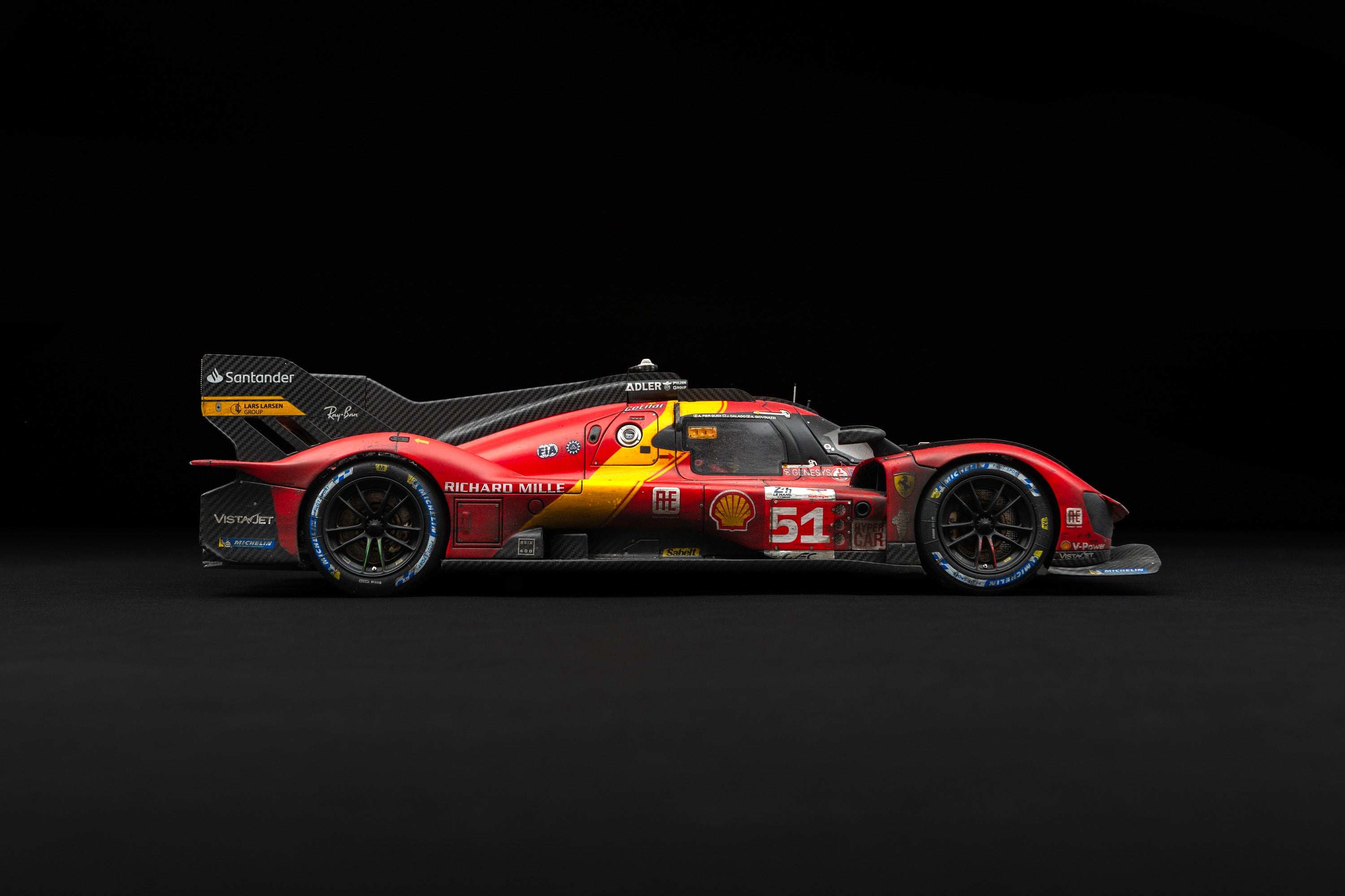 Amalgam 1:18 Ferrari 499P #51 2023 Le Mans Winner WEATHERED