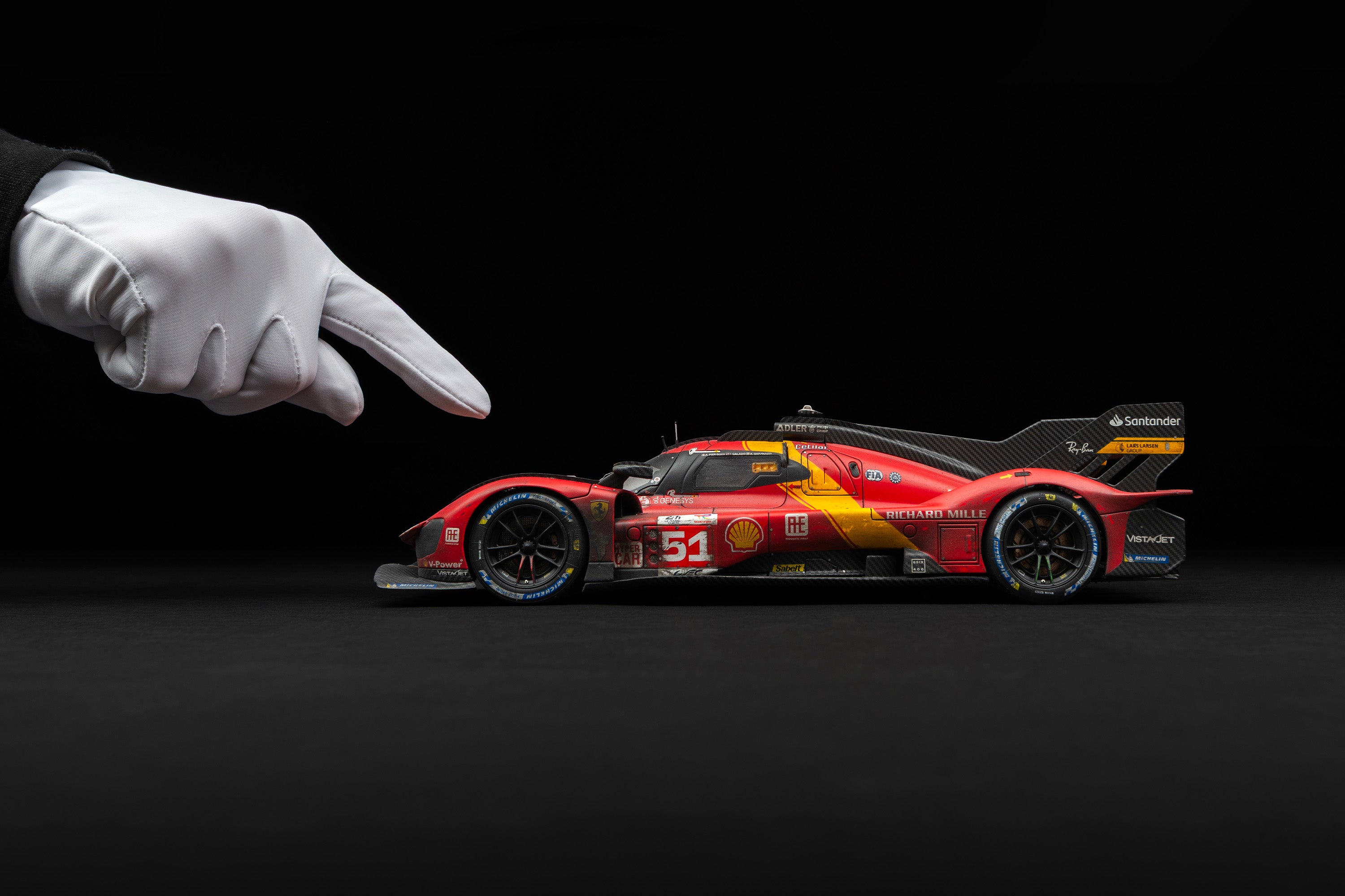 Amalgam 1:18 Ferrari 499P #51 2023 Le Mans Winner WEATHERED