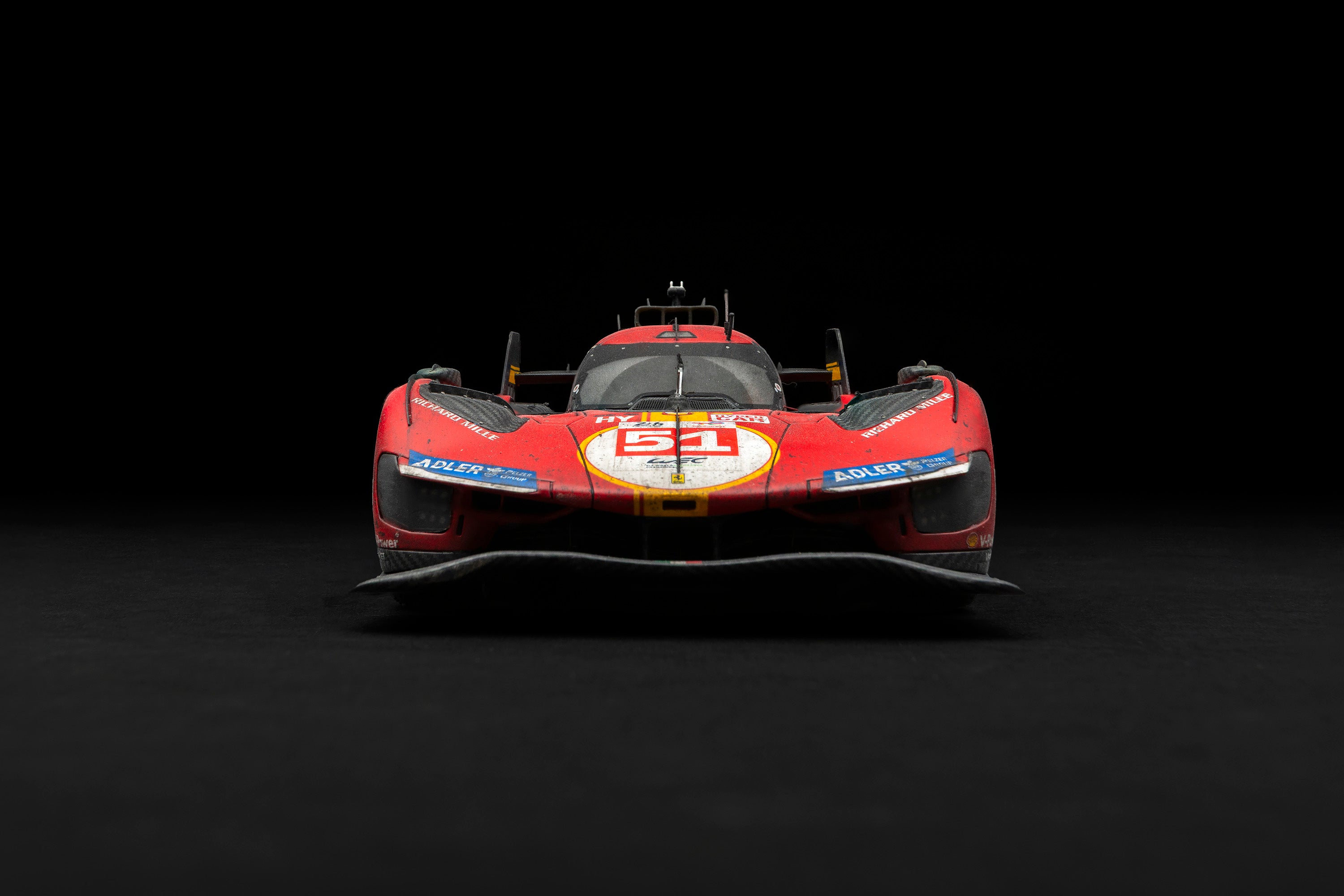 Amalgam 1:18 Ferrari 499P #51 2023 Le Mans Winner WEATHERED