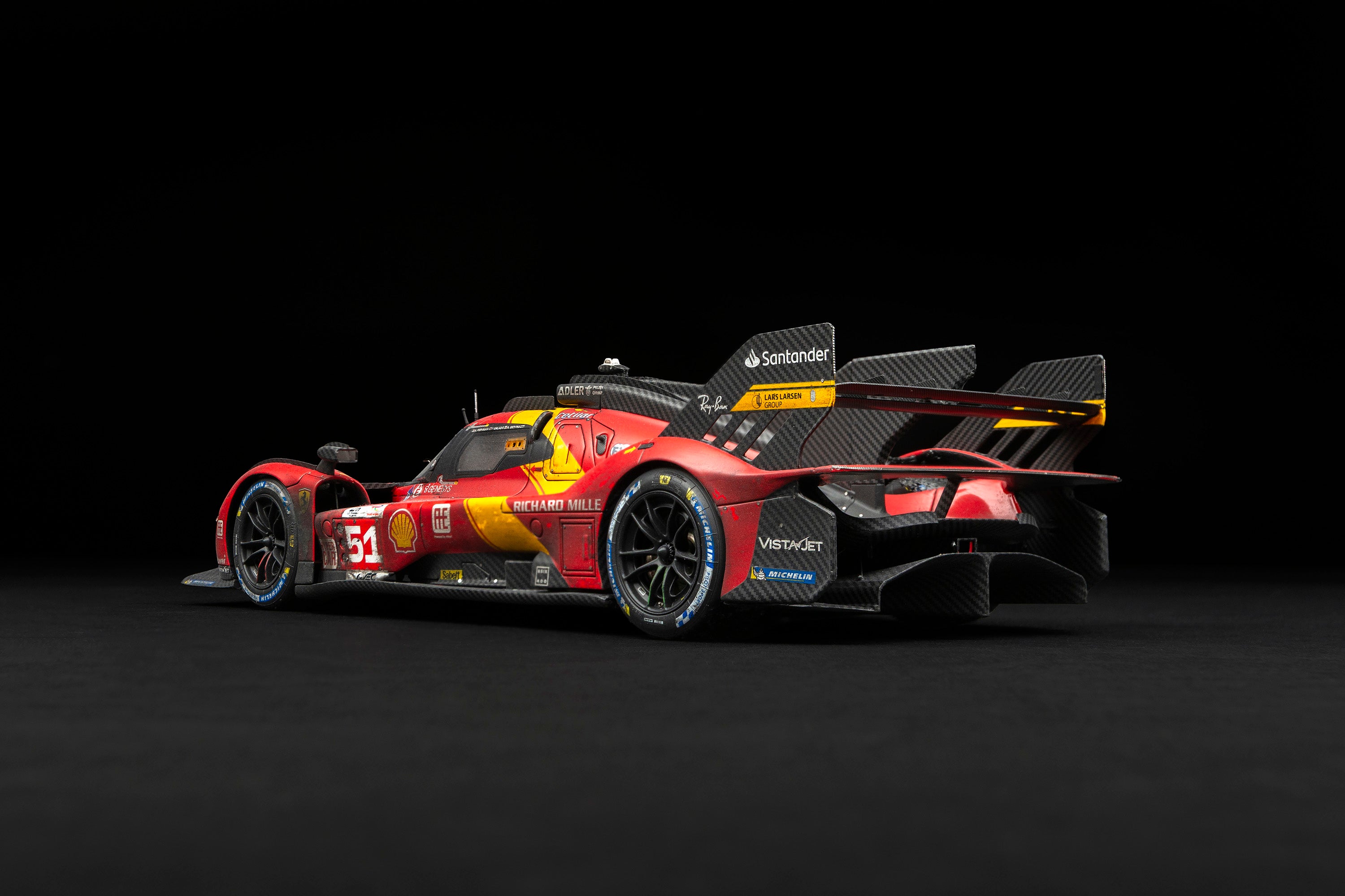 Amalgam 1:18 Ferrari 499P #51 2023 Le Mans Winner WEATHERED