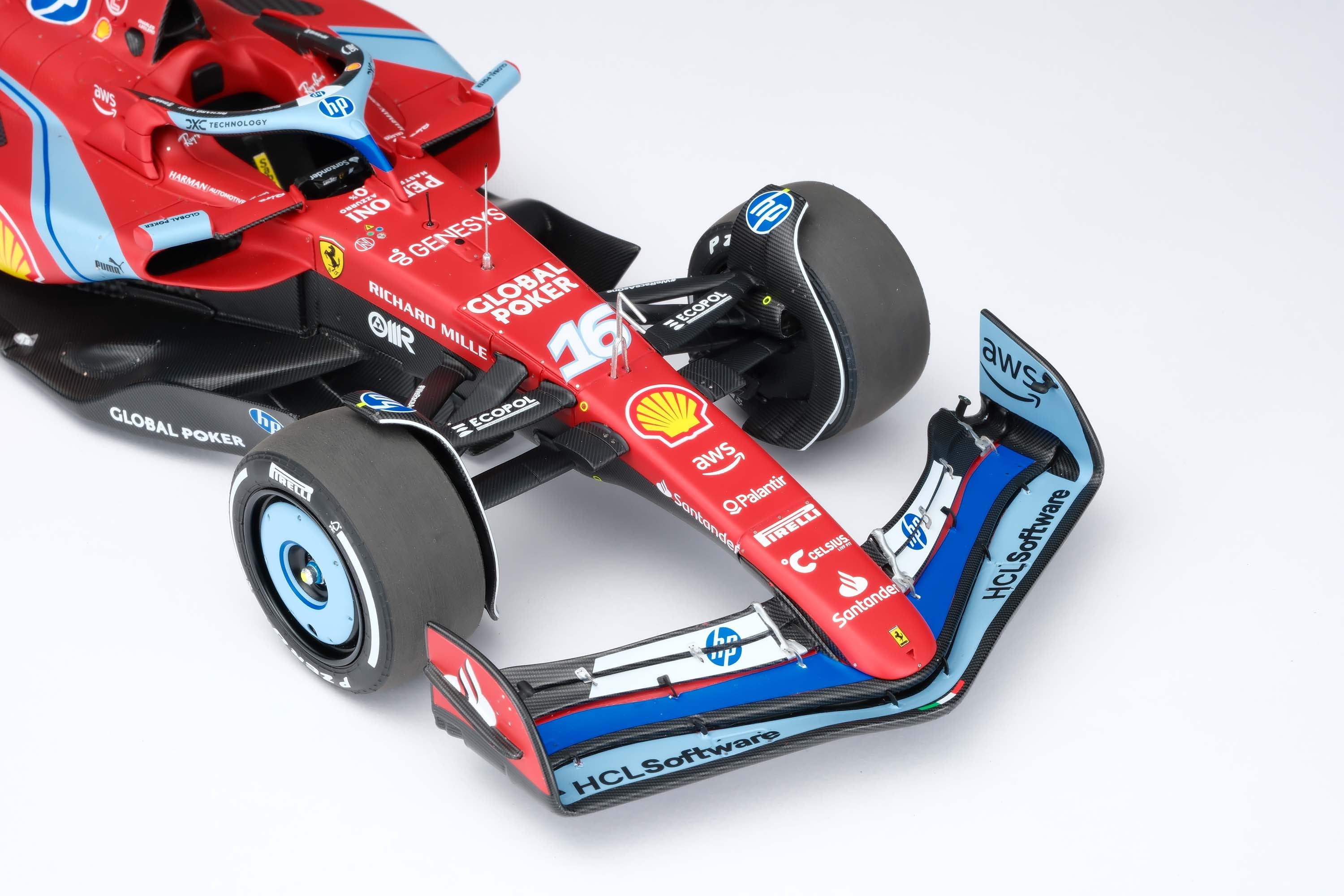 Amalgam Ferrari F1-24 Miami GP 1:18 scale 2024 #16 Leclerc