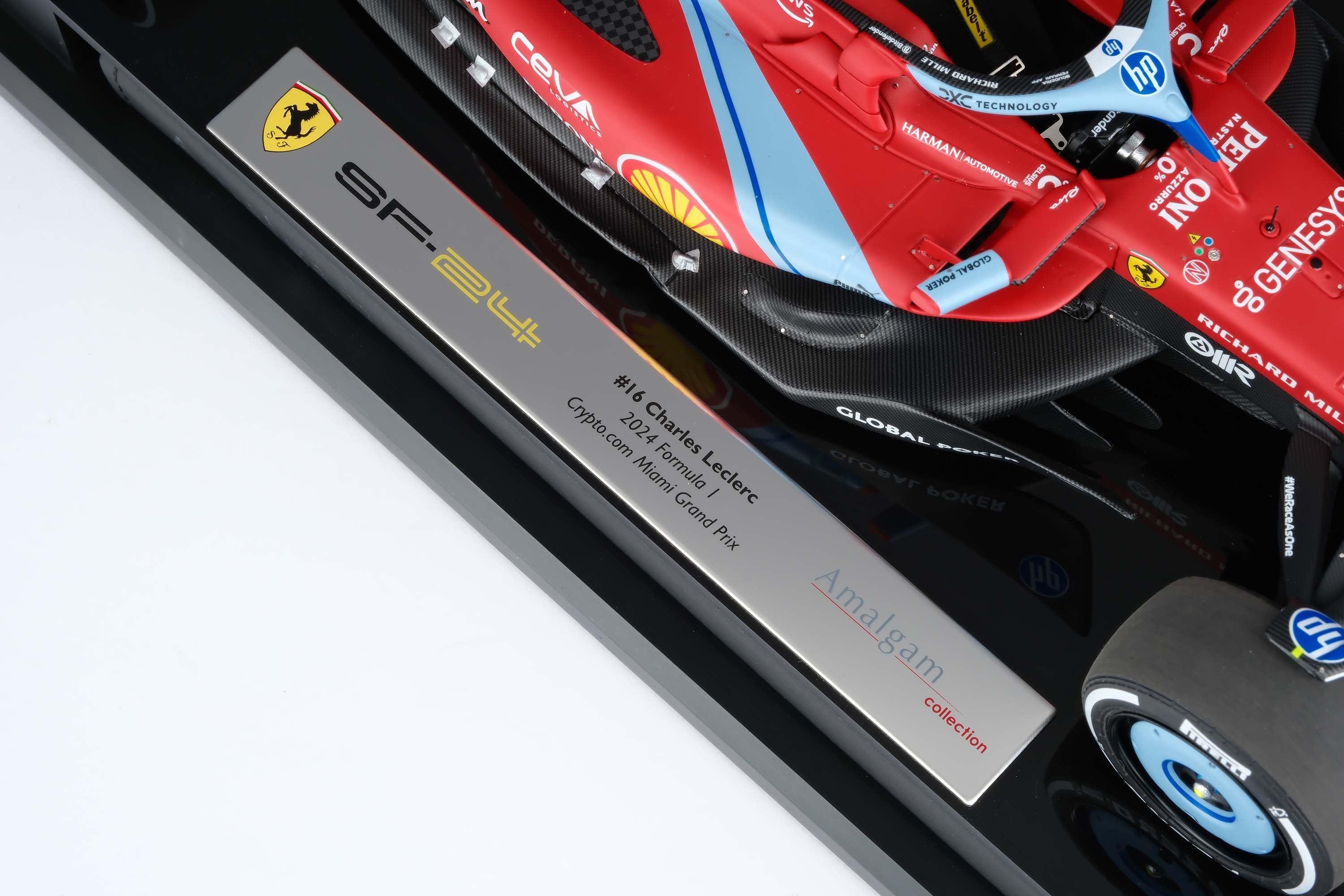 Amalgam Ferrari F1-24 Miami GP 1:18 scale 2024 #16 Leclerc