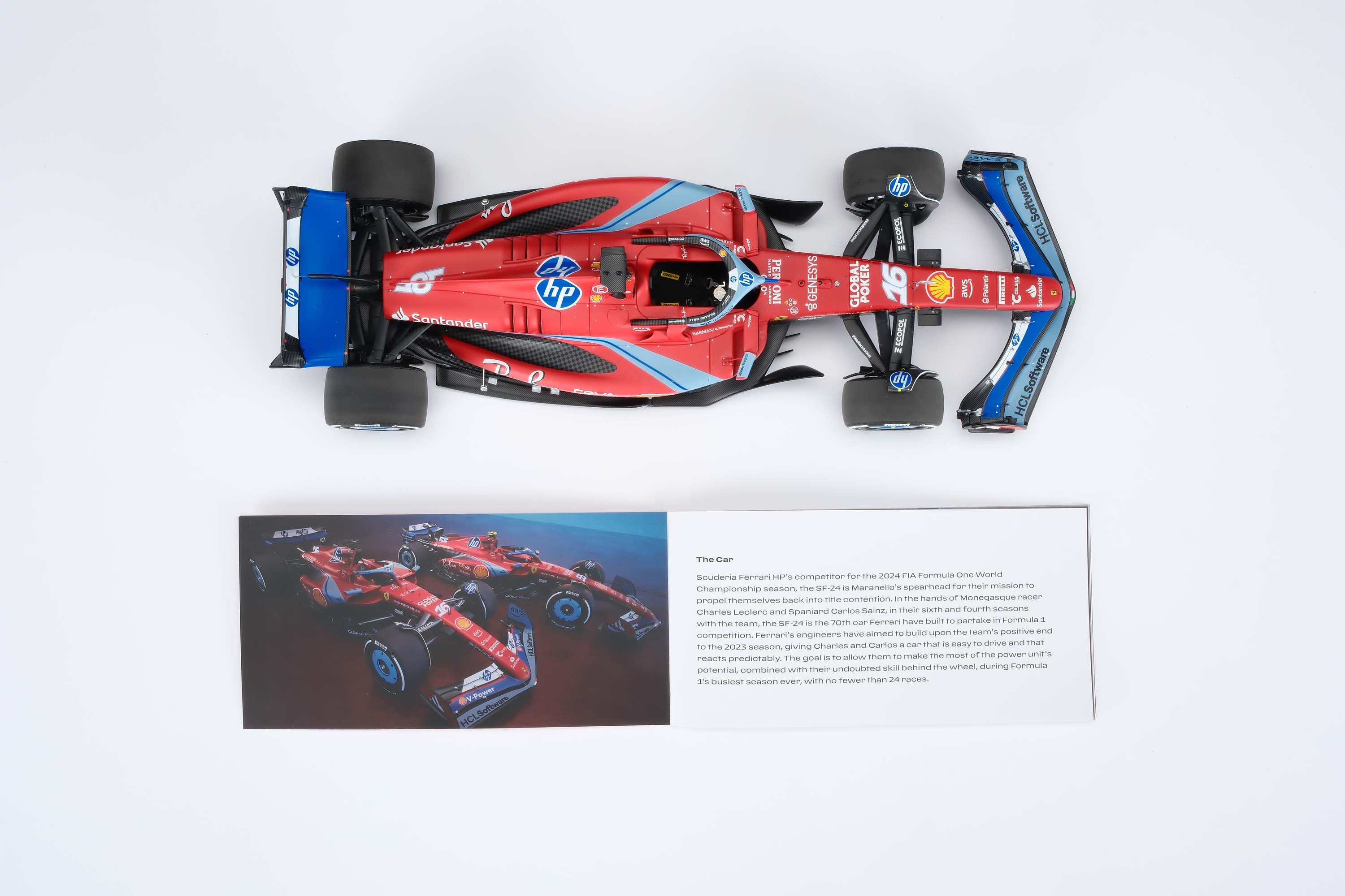 Amalgam Ferrari F1-24 Miami GP 1:18 scale 2024 #16 Leclerc