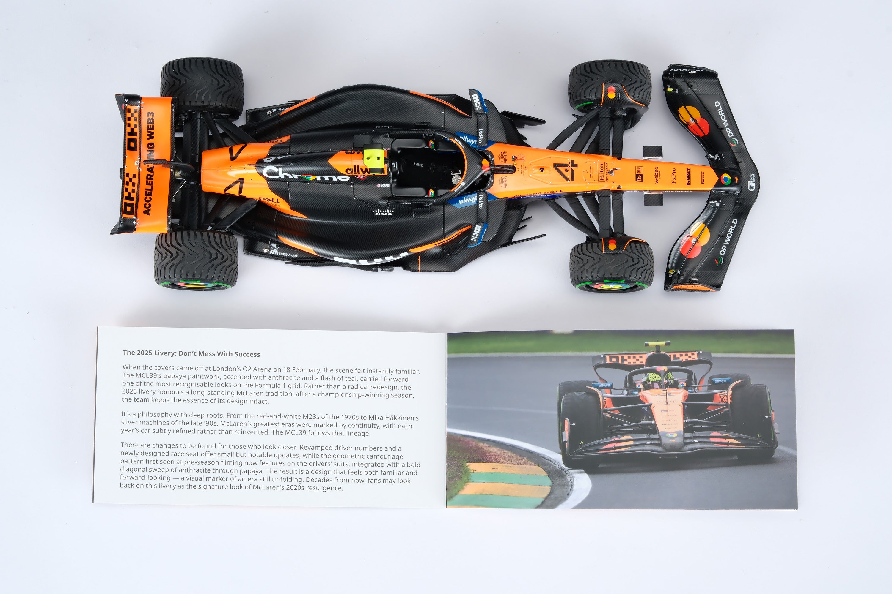 Amalgam McLaren MCL39 1:18 scale #4 Norris World Champion