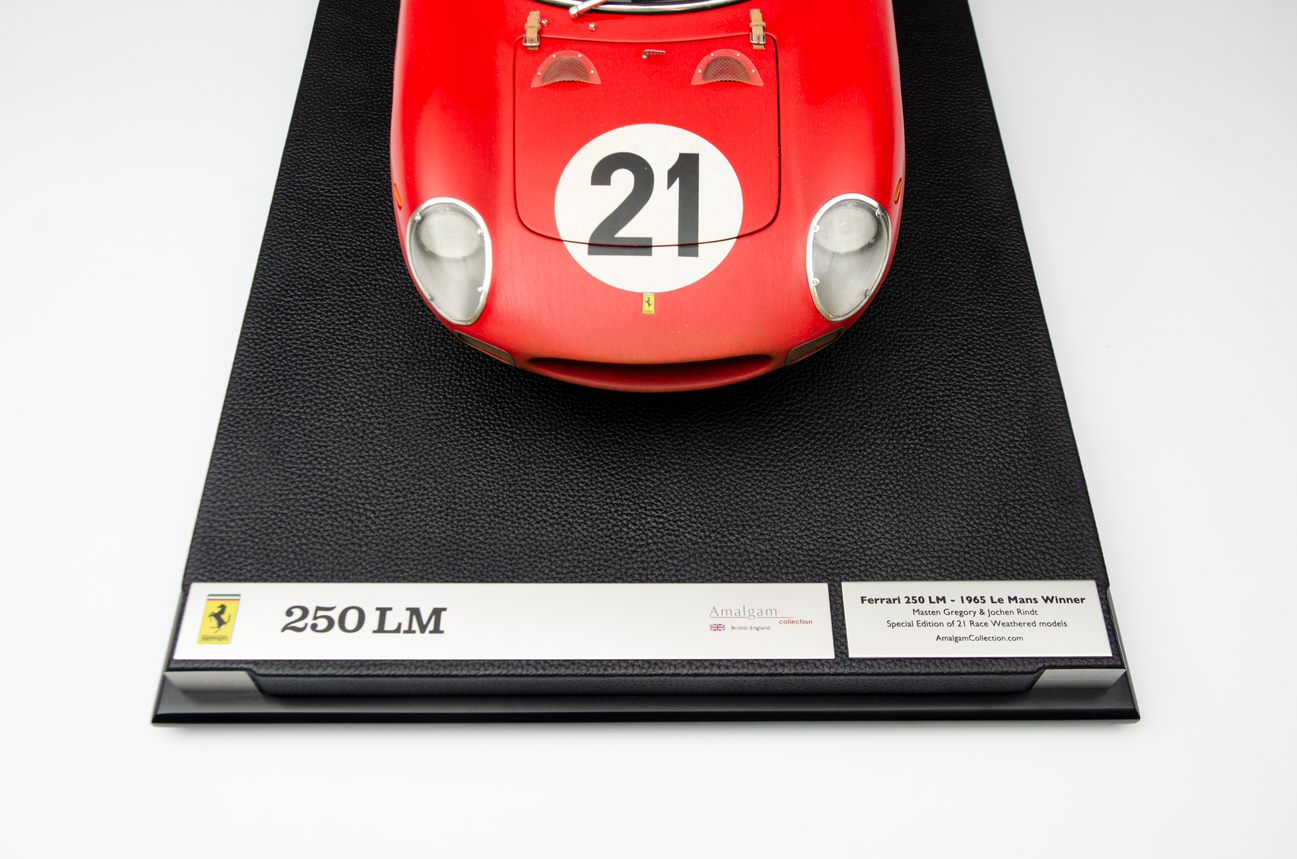 Amalgam Ferrari 250LM 1:8 scale race weathered