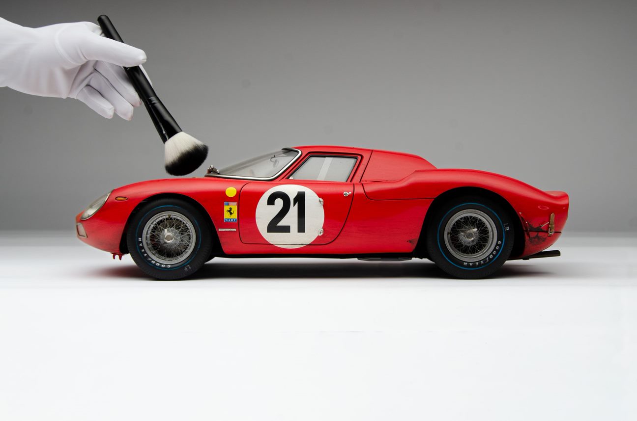 Amalgam Ferrari 250LM 1:8 scale race weathered