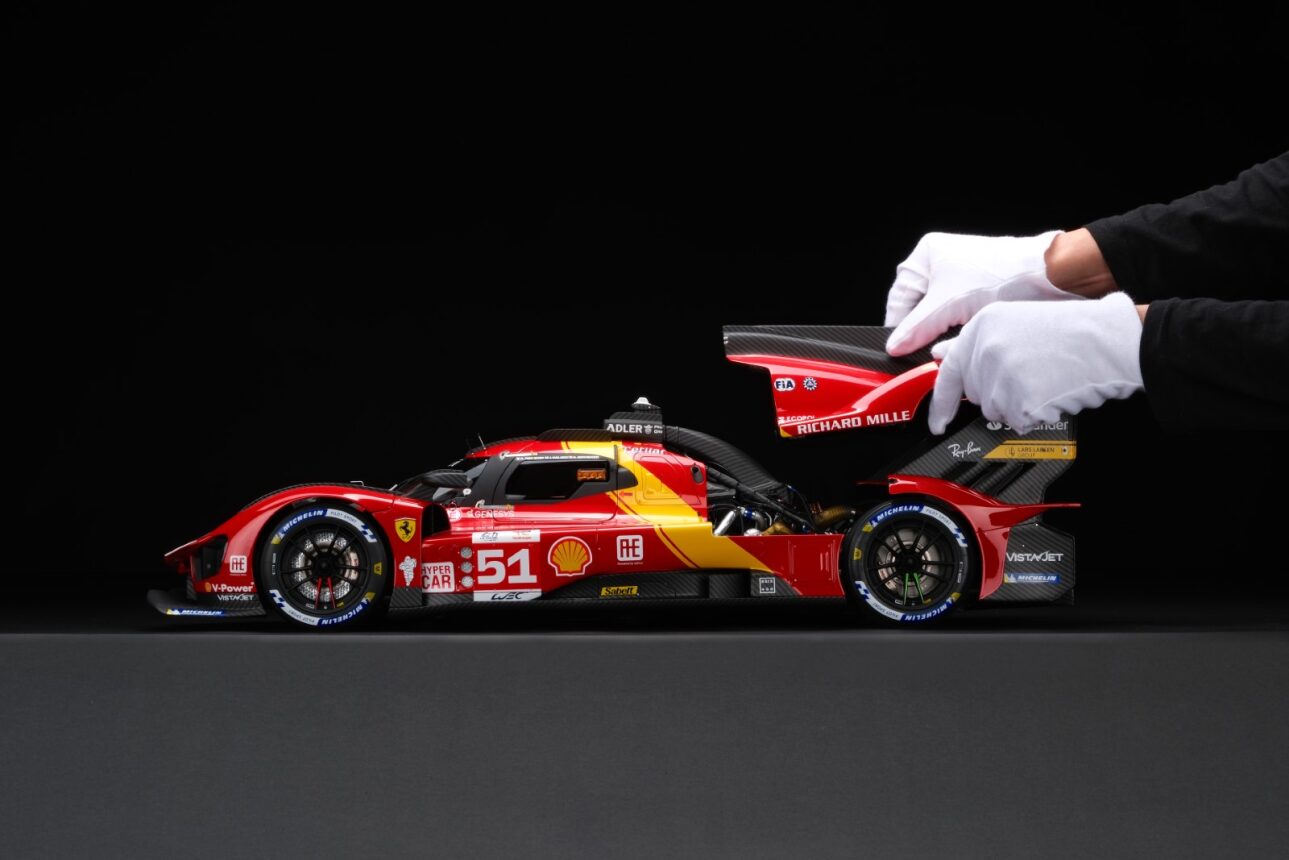 Amalgam 1:8 scale Ferrari 499P 2023 Le Mans Winner