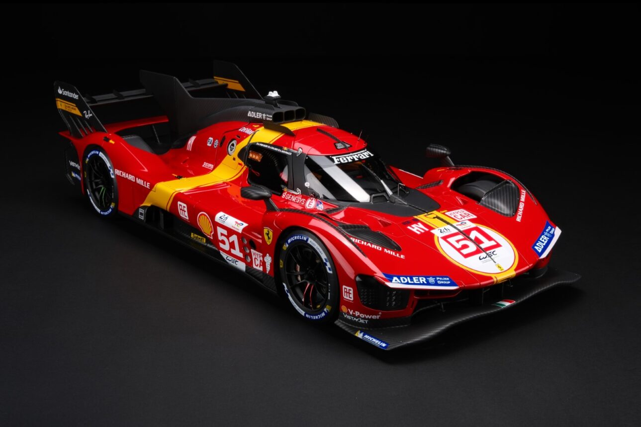 Amalgam 1:8 scale Ferrari 499P 2023 Le Mans Winner