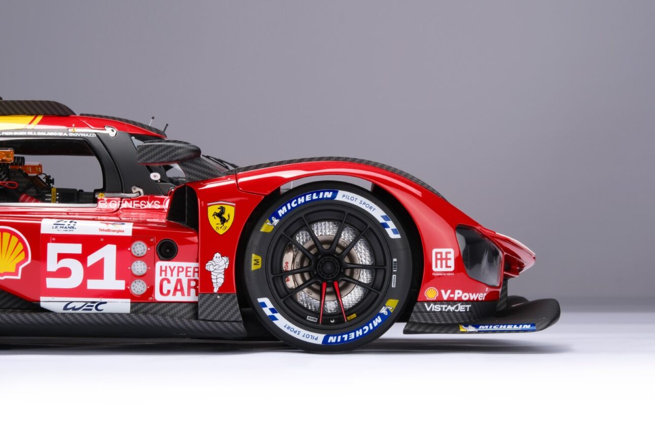 Amalgam 1:8 scale Ferrari 499P 2023 Le Mans Winner