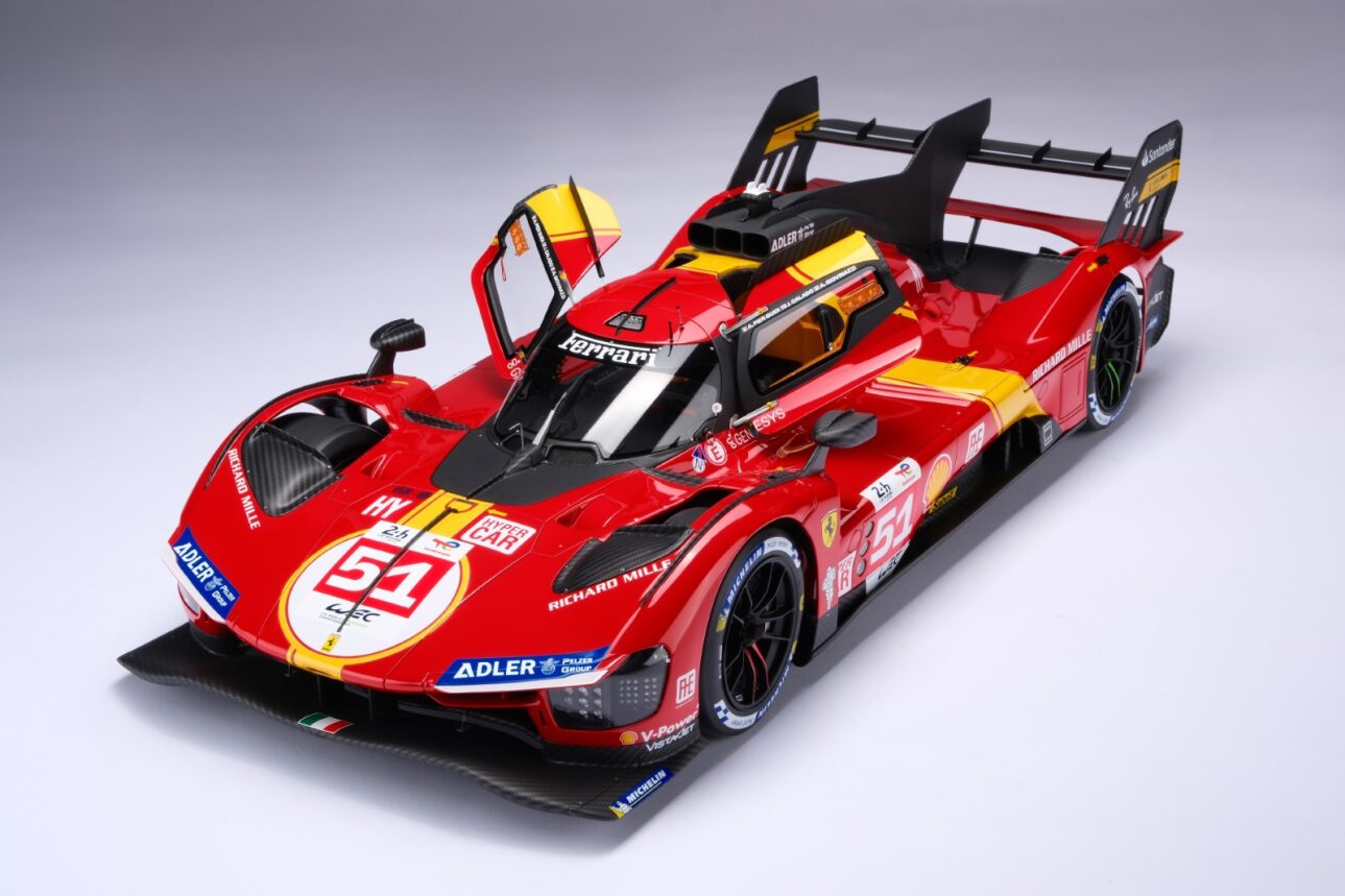 Amalgam 1:8 scale Ferrari 499P 2023 Le Mans Winner