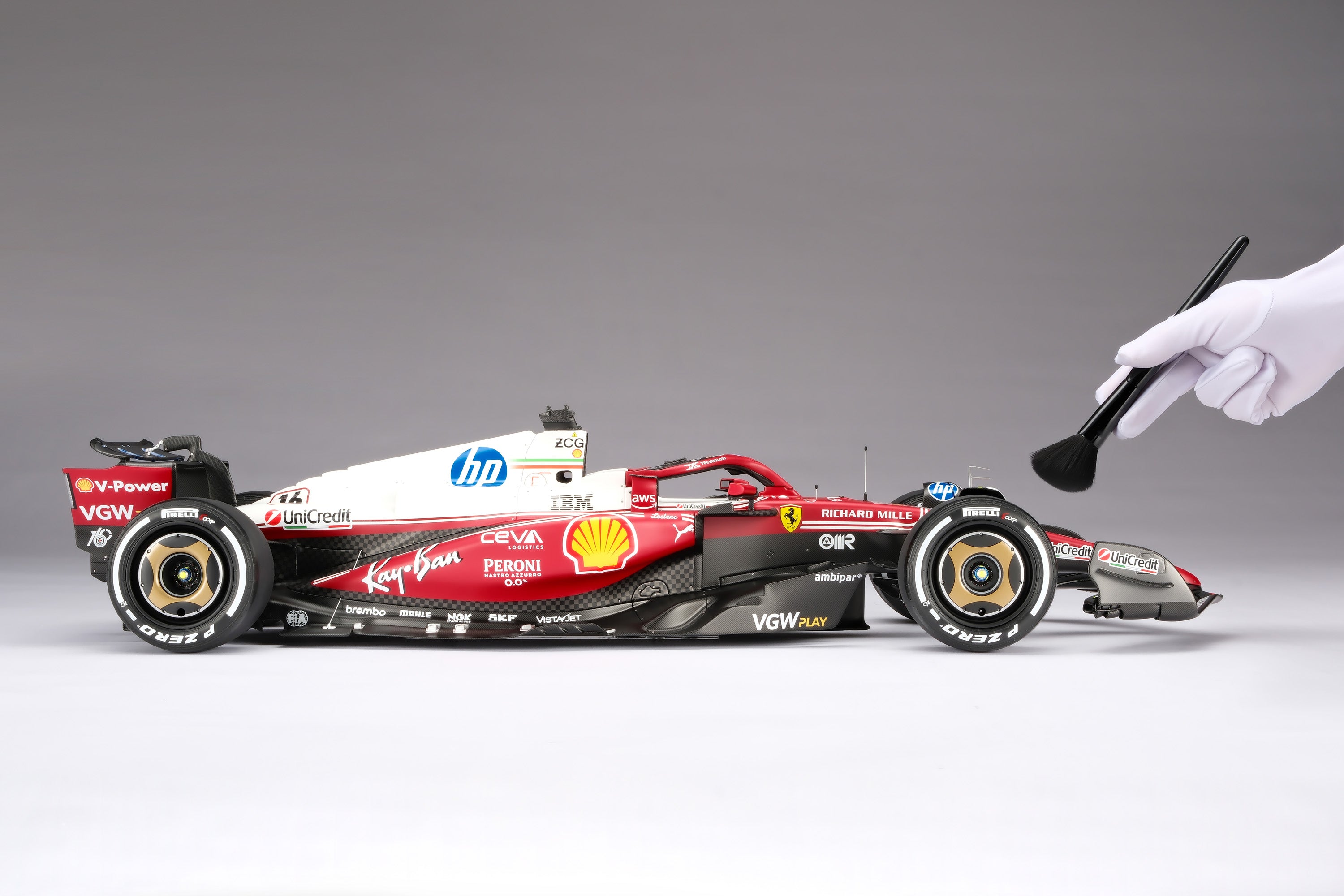 Amalgam 1:8 scale Ferrari SF-25 #44 Hamilton or #16 LeClerc