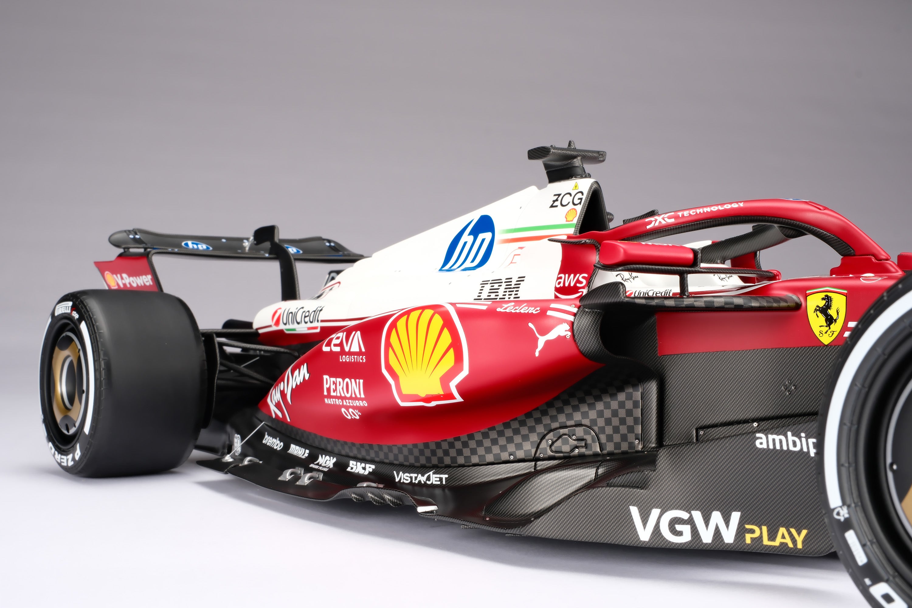 Amalgam 1:8 scale Ferrari SF-25 #44 Hamilton or #16 LeClerc