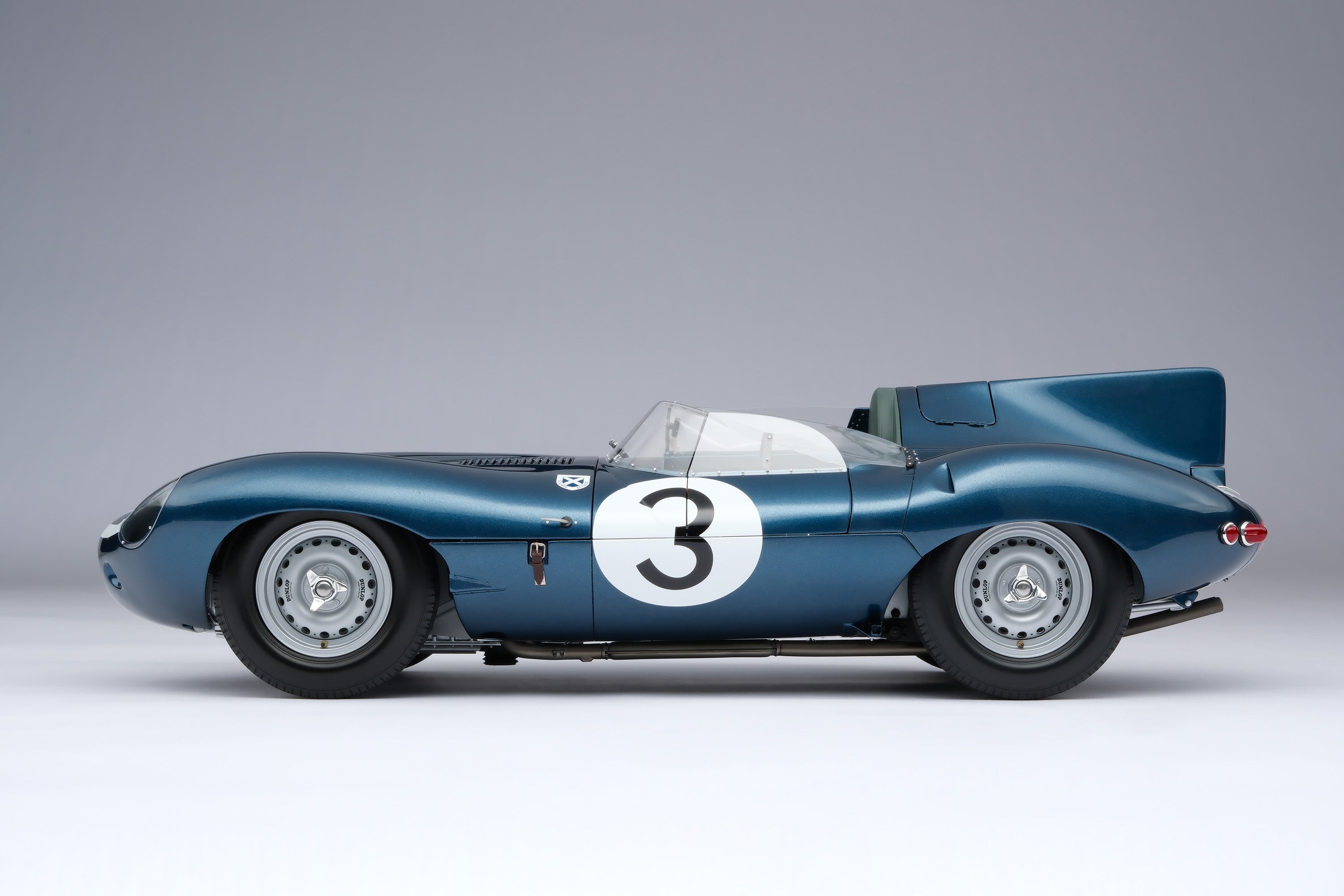 Amalgam Jaguar D Type 1:8 scale #3 1957 Le Mans winner