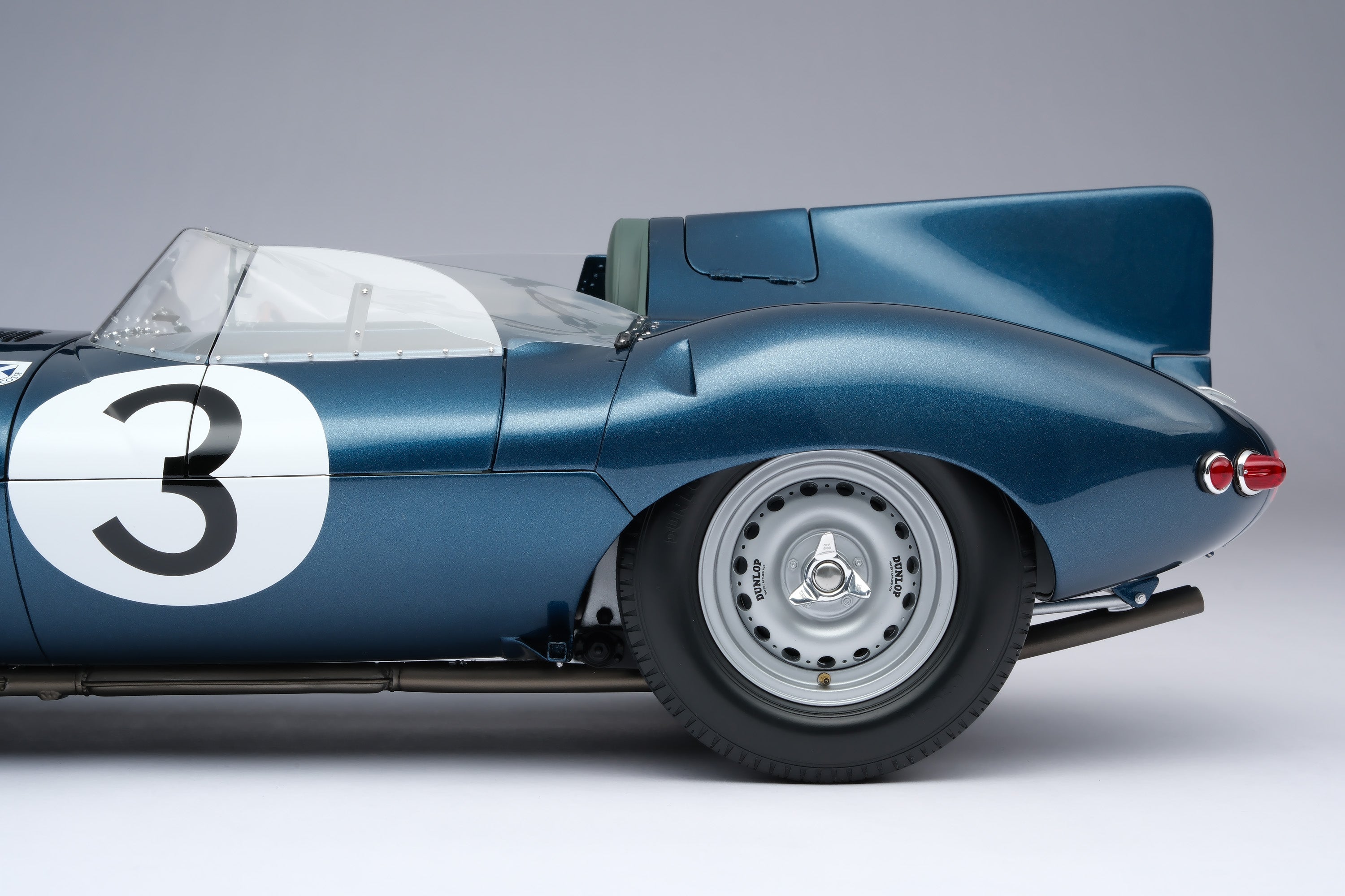 Amalgam Jaguar D Type 1:8 scale #3 1957 Le Mans winner