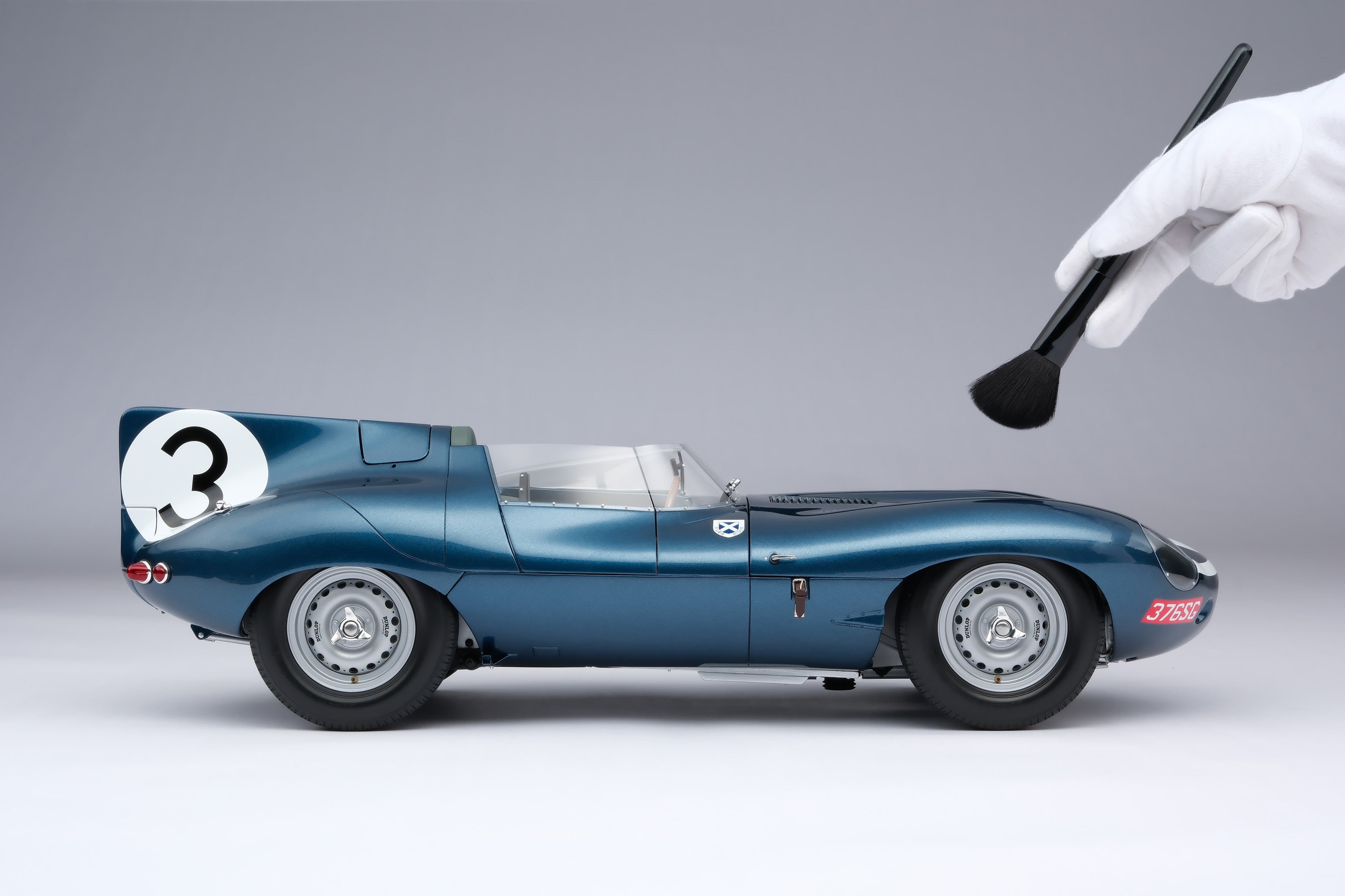 Amalgam Jaguar D Type 1:8 scale #3 1957 Le Mans winner