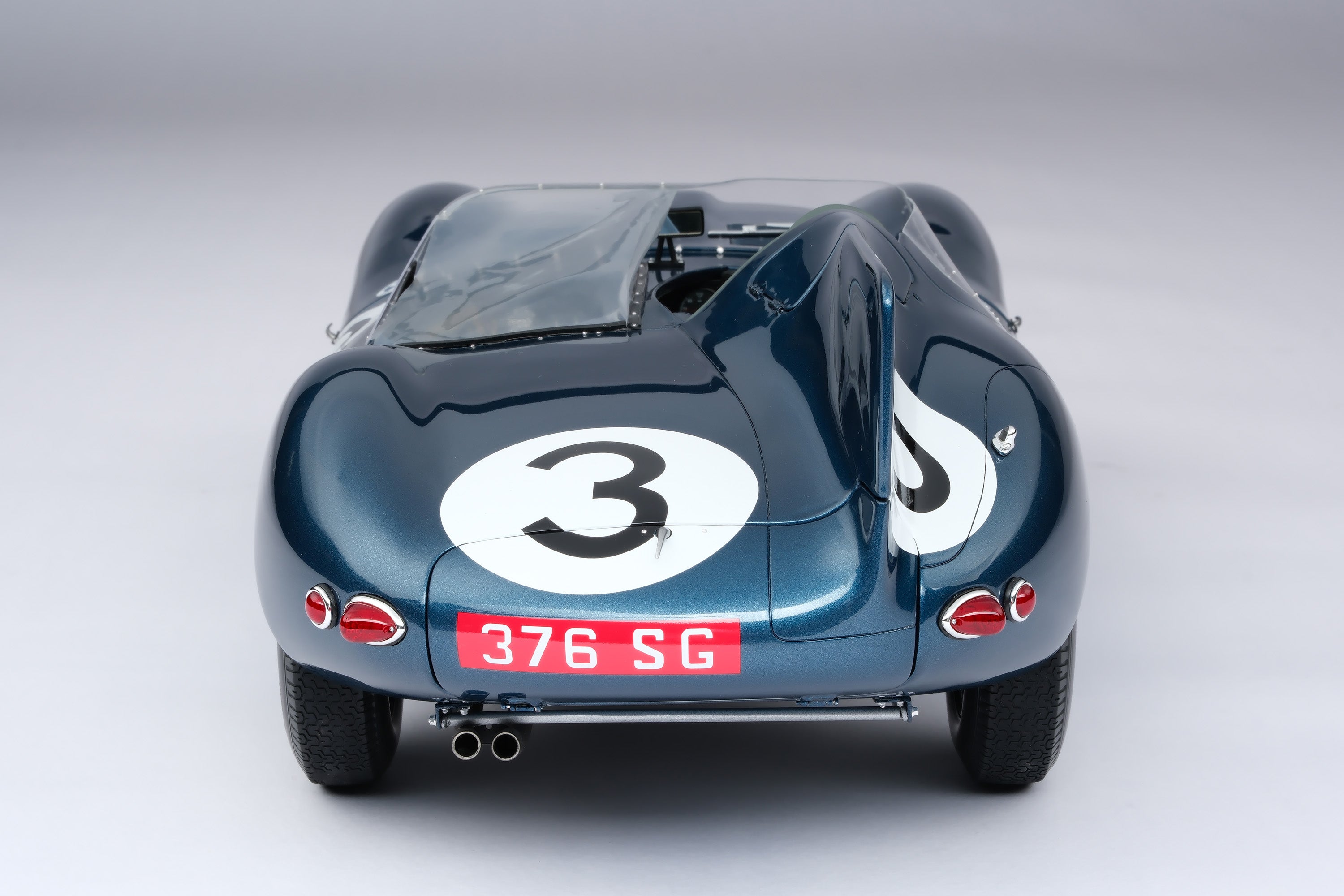 Amalgam Jaguar D Type 1:8 scale #3 1957 Le Mans winner