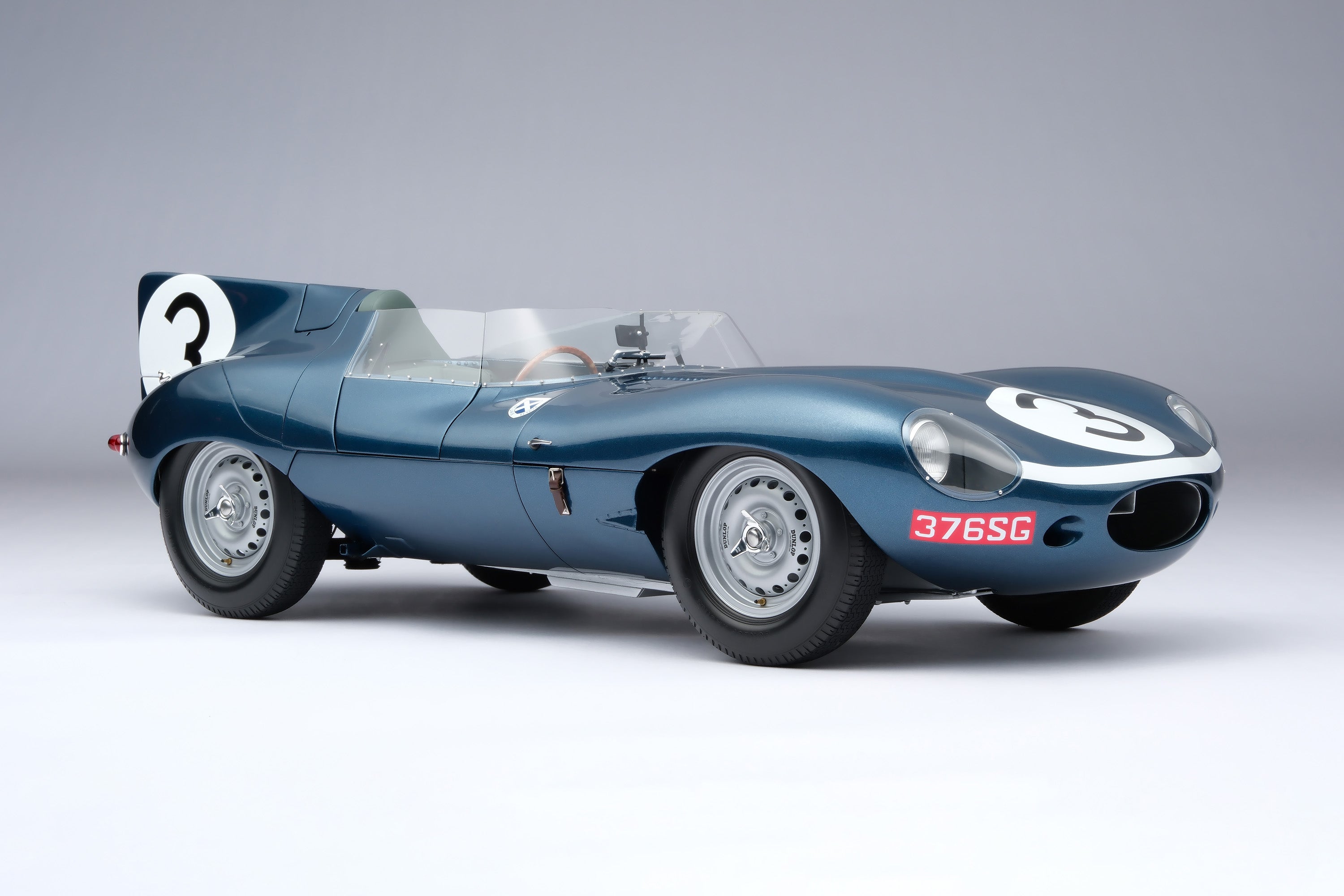 Amalgam Jaguar D Type 1:8 scale #3 1957 Le Mans winner