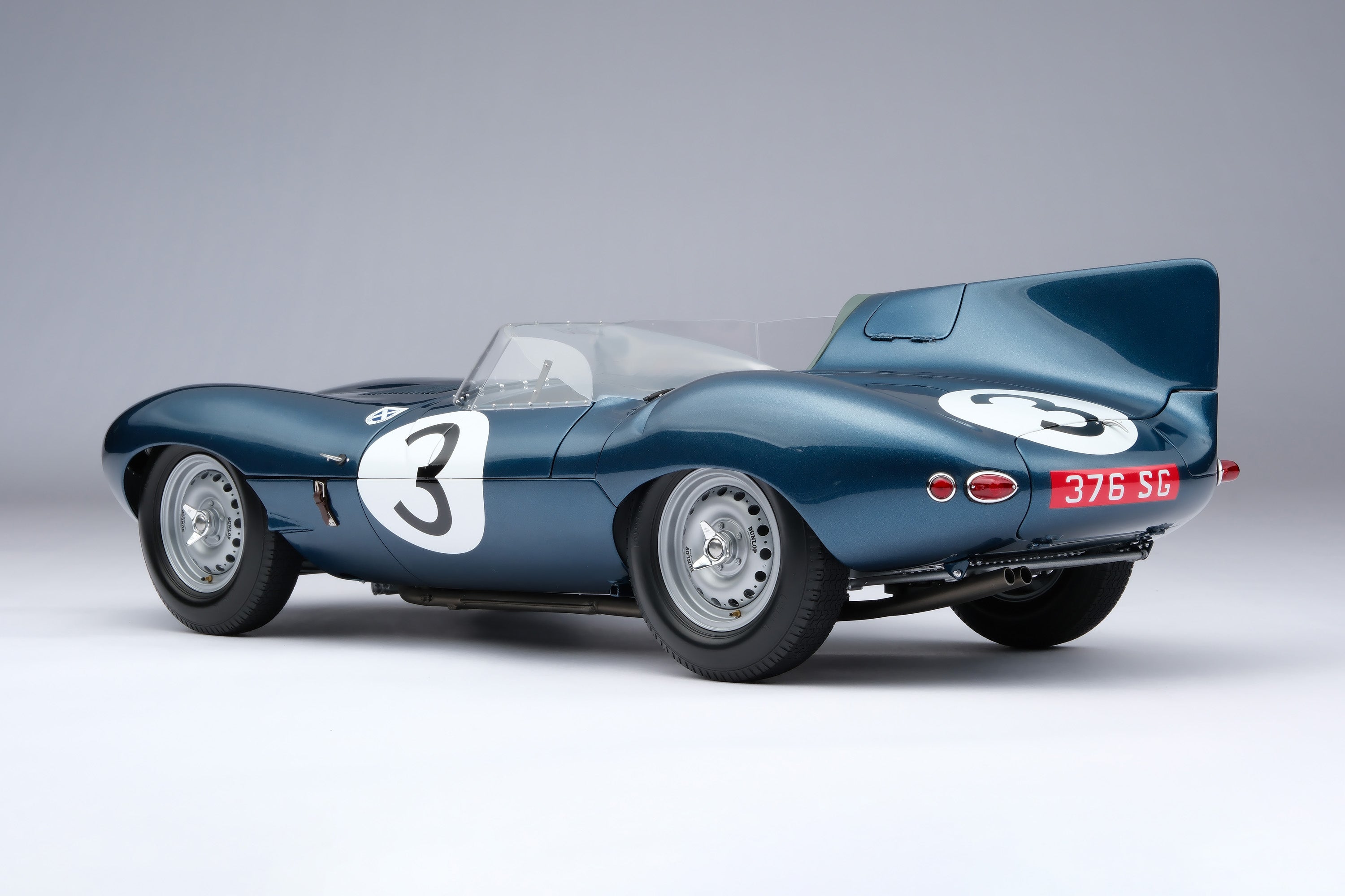 Amalgam Jaguar D Type 1:8 scale #3 1957 Le Mans winner
