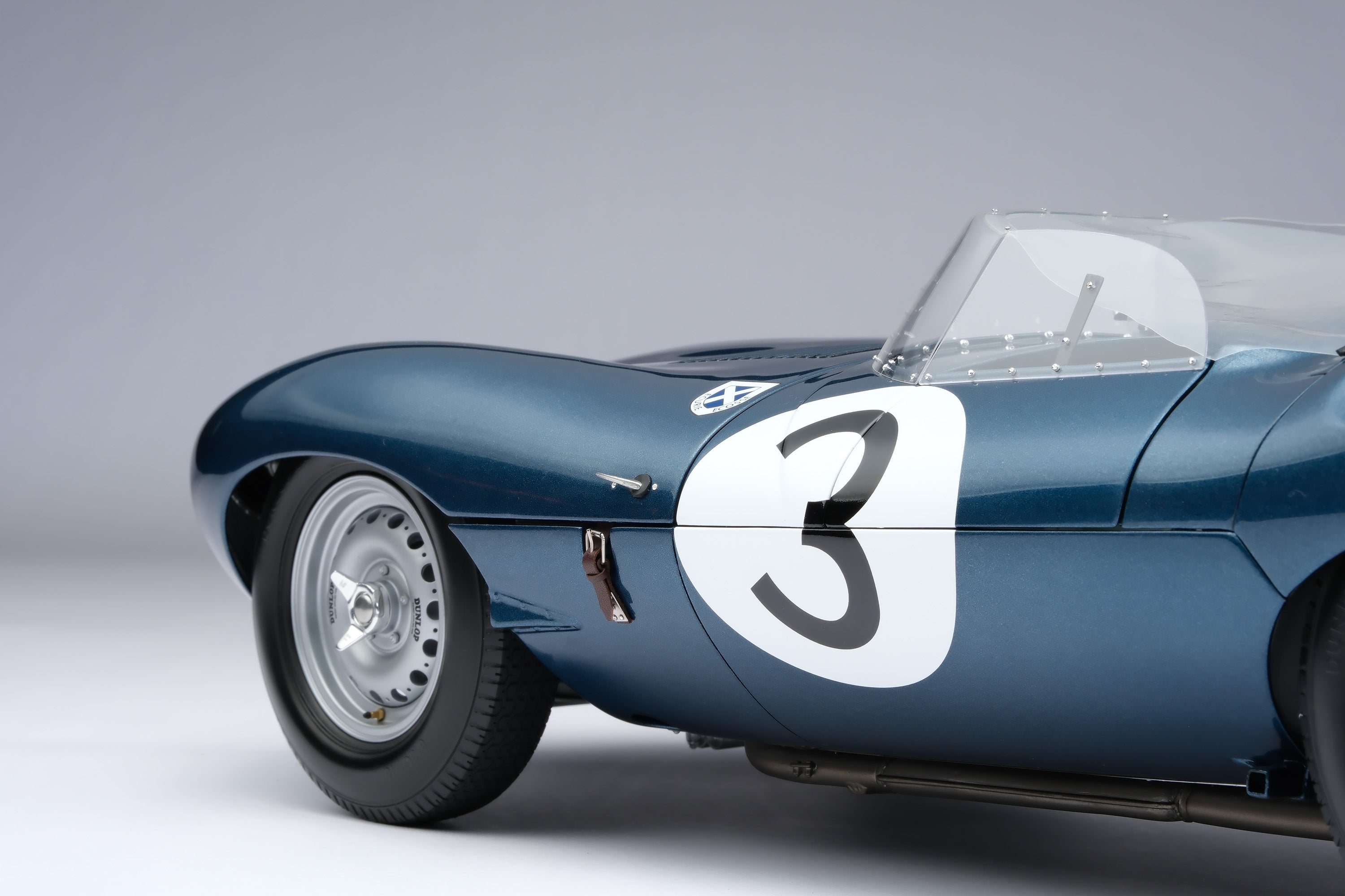 Amalgam Jaguar D Type 1:8 scale #3 1957 Le Mans winner