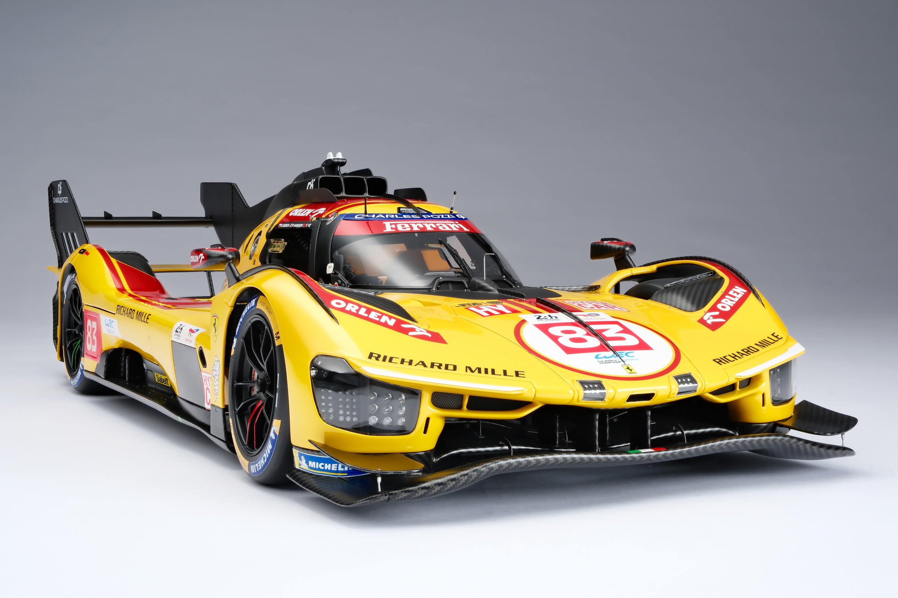 Amalgam 1:8 scale Ferrari 499P 2025 Le Mans Winner