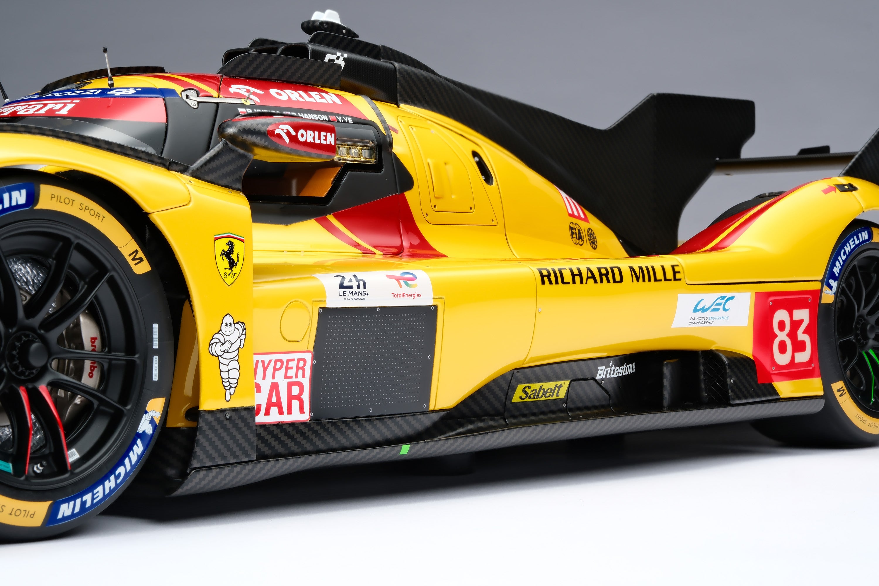 Amalgam 1:8 scale Ferrari 499P 2025 Le Mans Winner