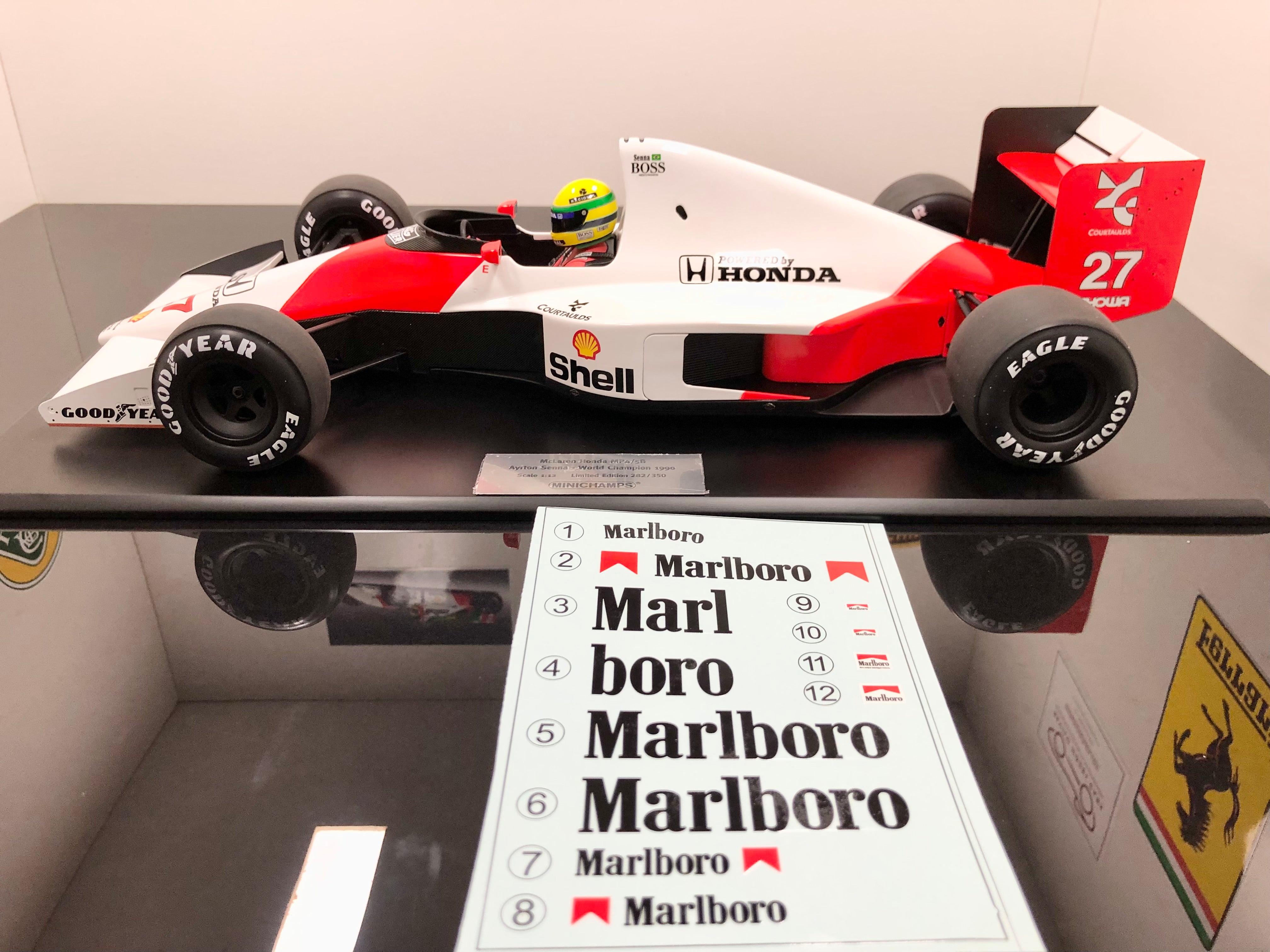 McLaren MP4/5B #27 1:12 Scale Ayrton Senna World Champion
