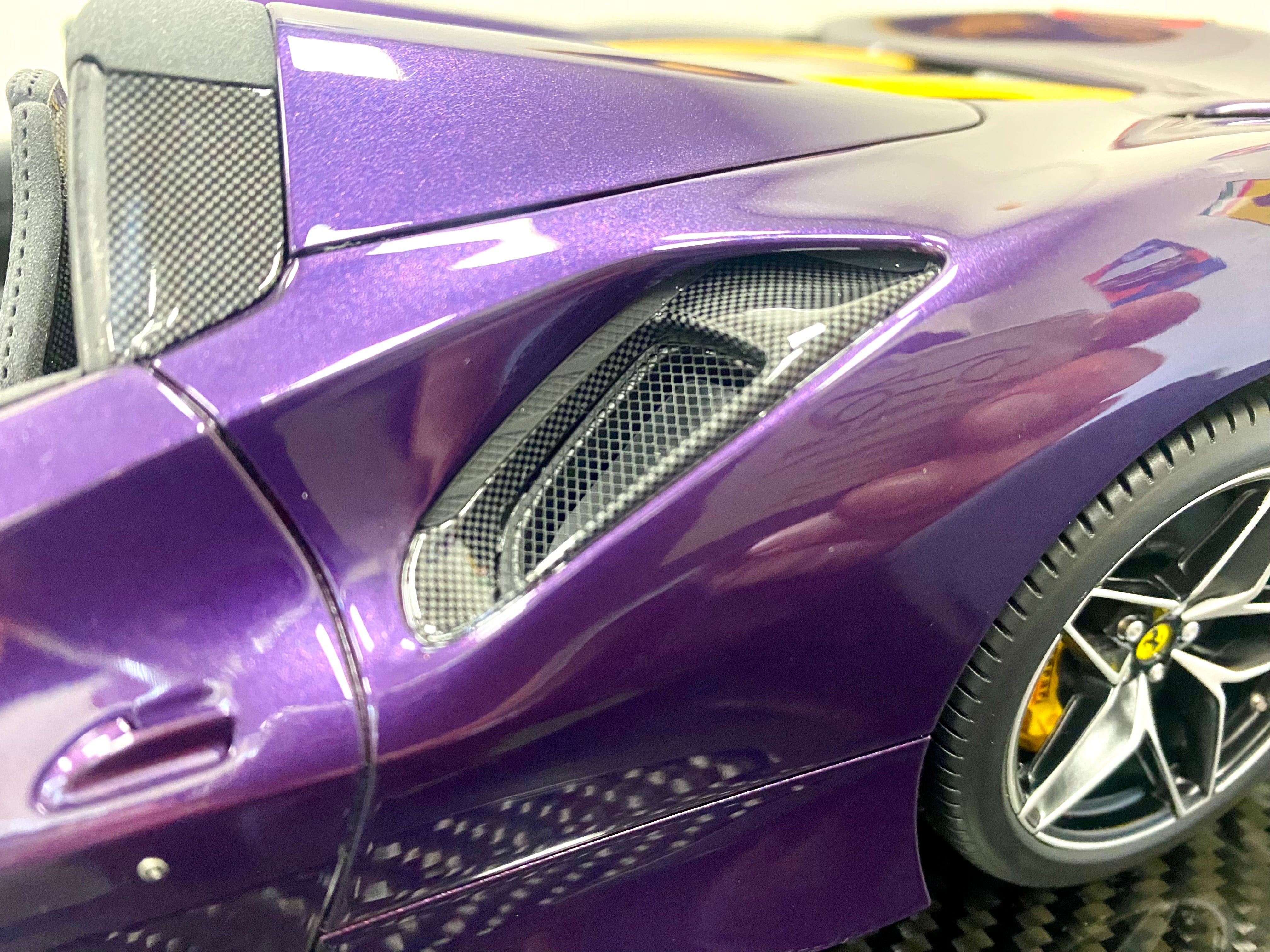 BBR Ferrari 488 Pista Spider 1:12 scale Viola Vio – Revilo Model Cars
