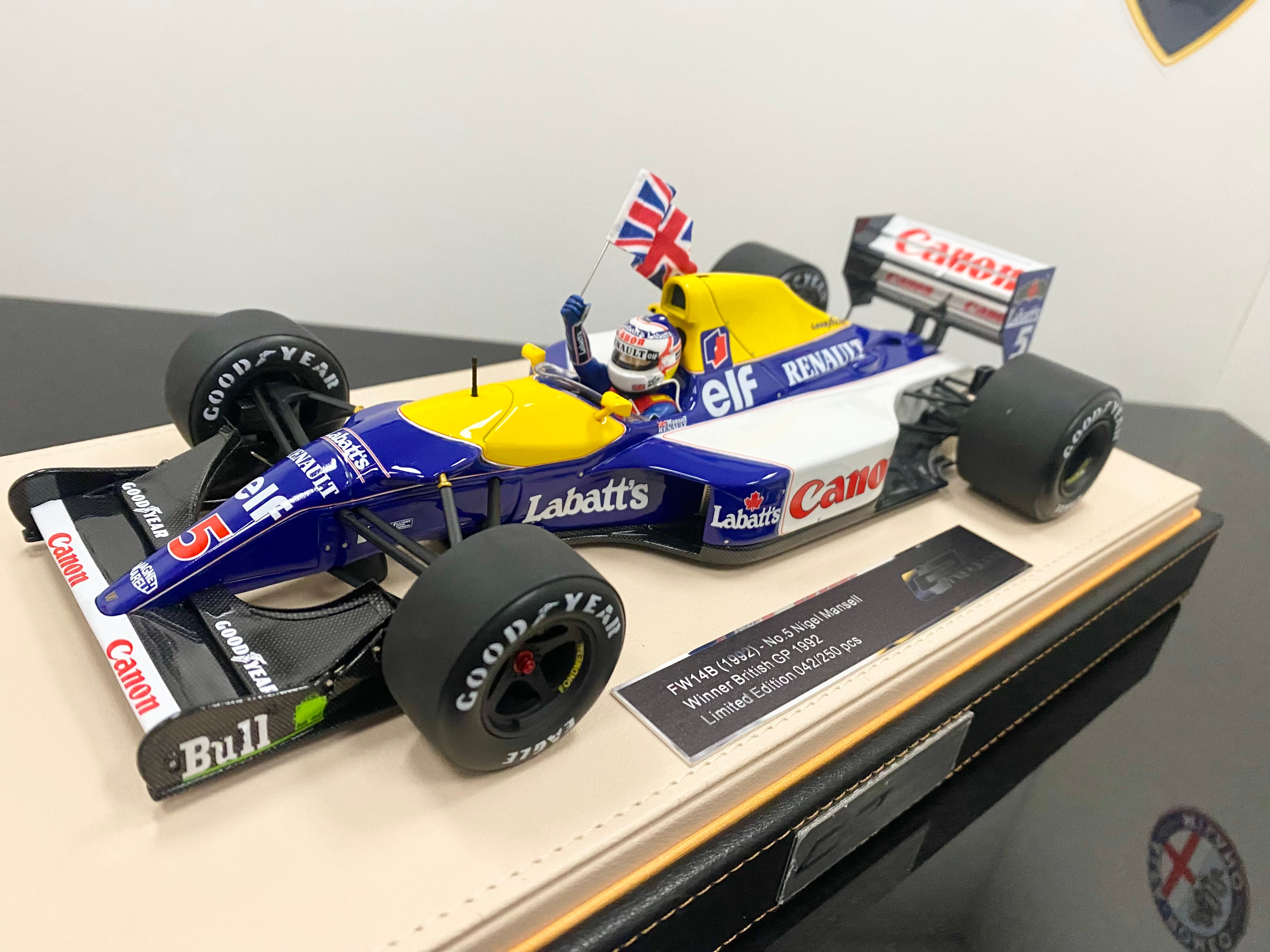 1:18 scale Williams FW14/B winner British Grand Prix 1992 Mansell