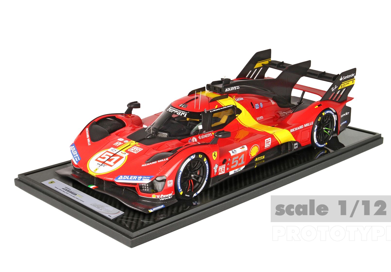 BBR 1:12 scale Ferrari 499P #51 2023 Le Mans winner