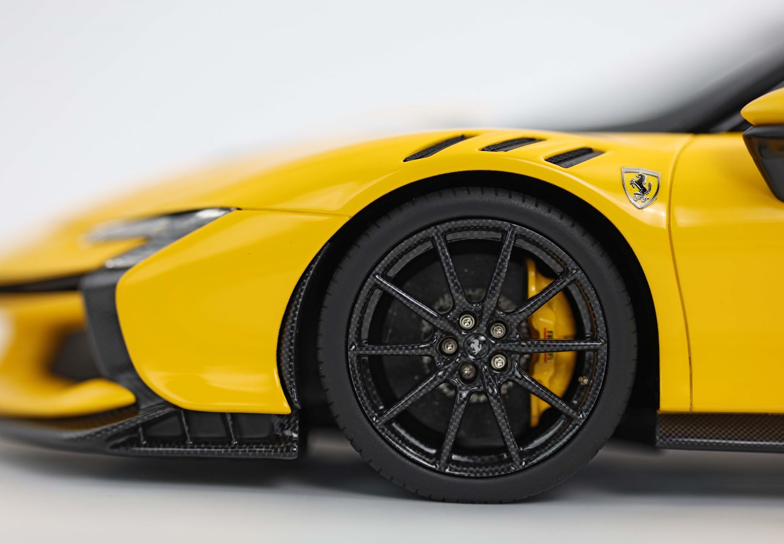 BBR Ferrari SF90 XX 1:18 scale Giallo Modena, Italian stripe
