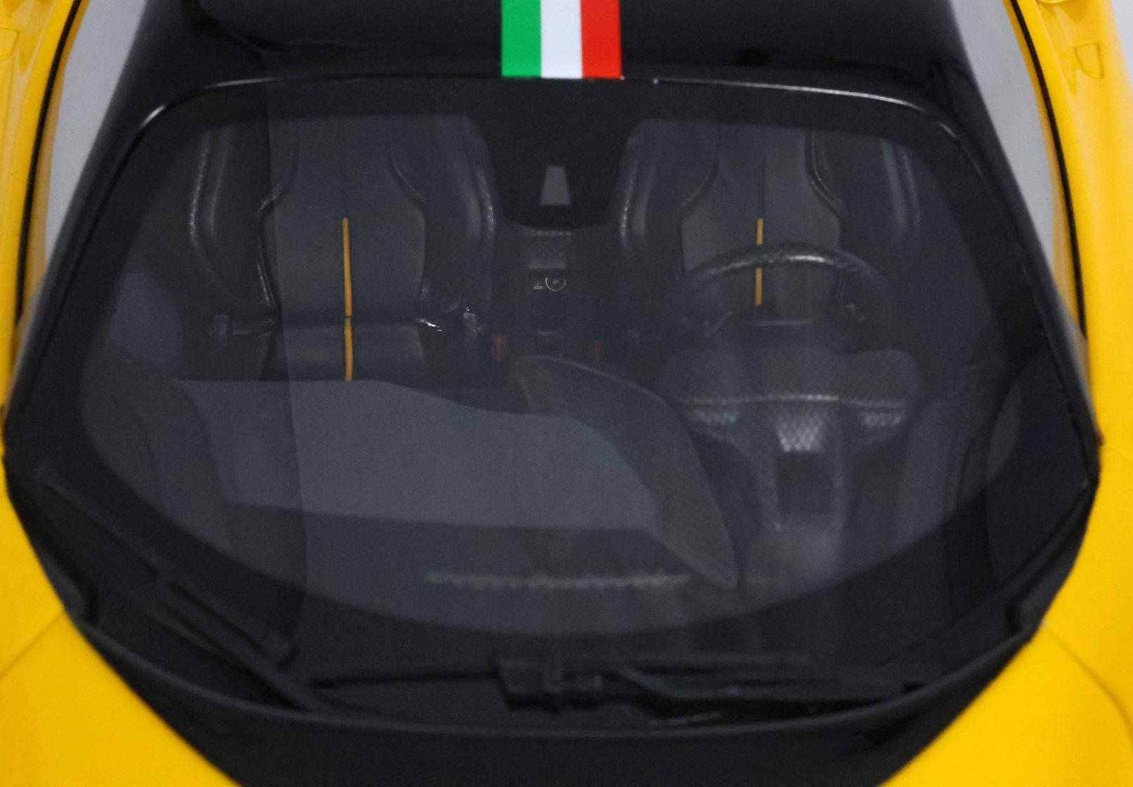 BBR Ferrari SF90 XX 1:18 scale Giallo Modena, Italian stripe