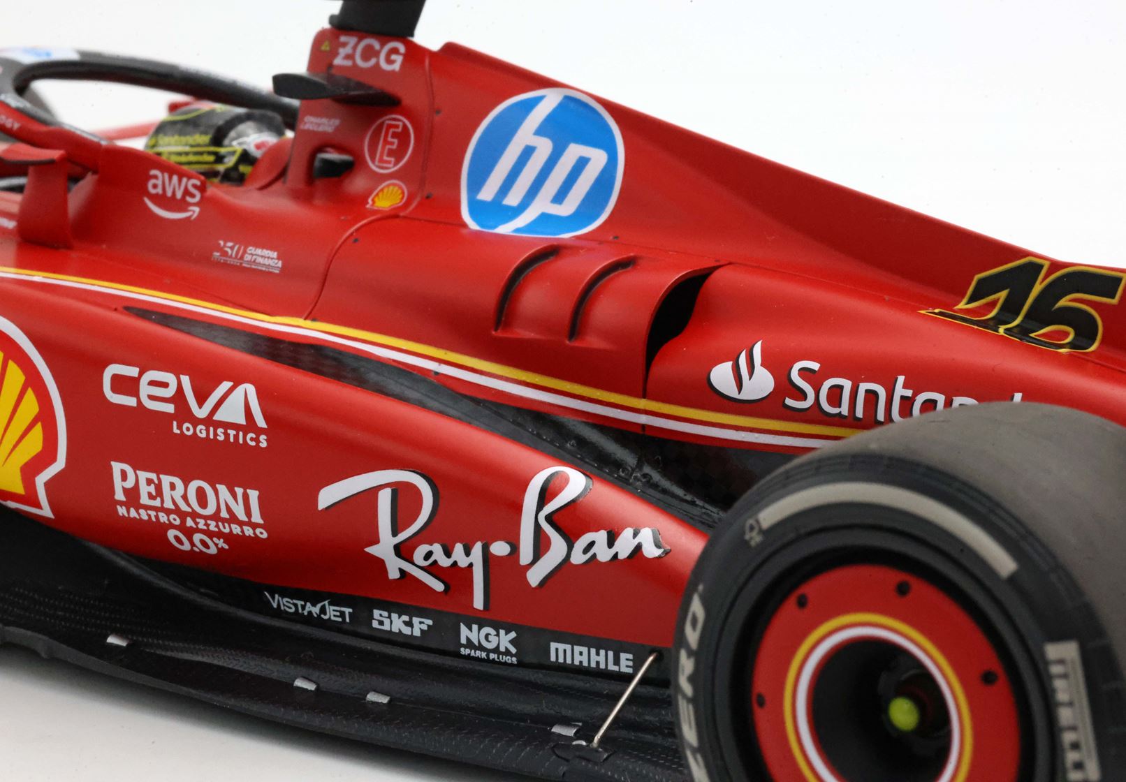 BBR 1:18 scale Ferrari SF-24 Italian Grand PRix #16 LeClearc