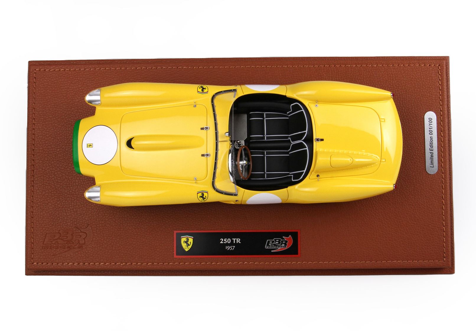 BBR 1957 Ferrari 250 TR 1:18 scale in Yellow