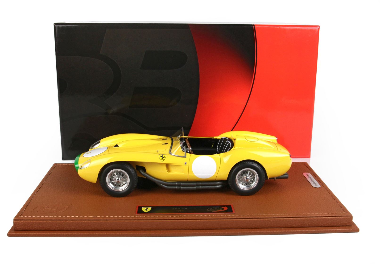 BBR 1957 Ferrari 250 TR 1:18 scale in Yellow