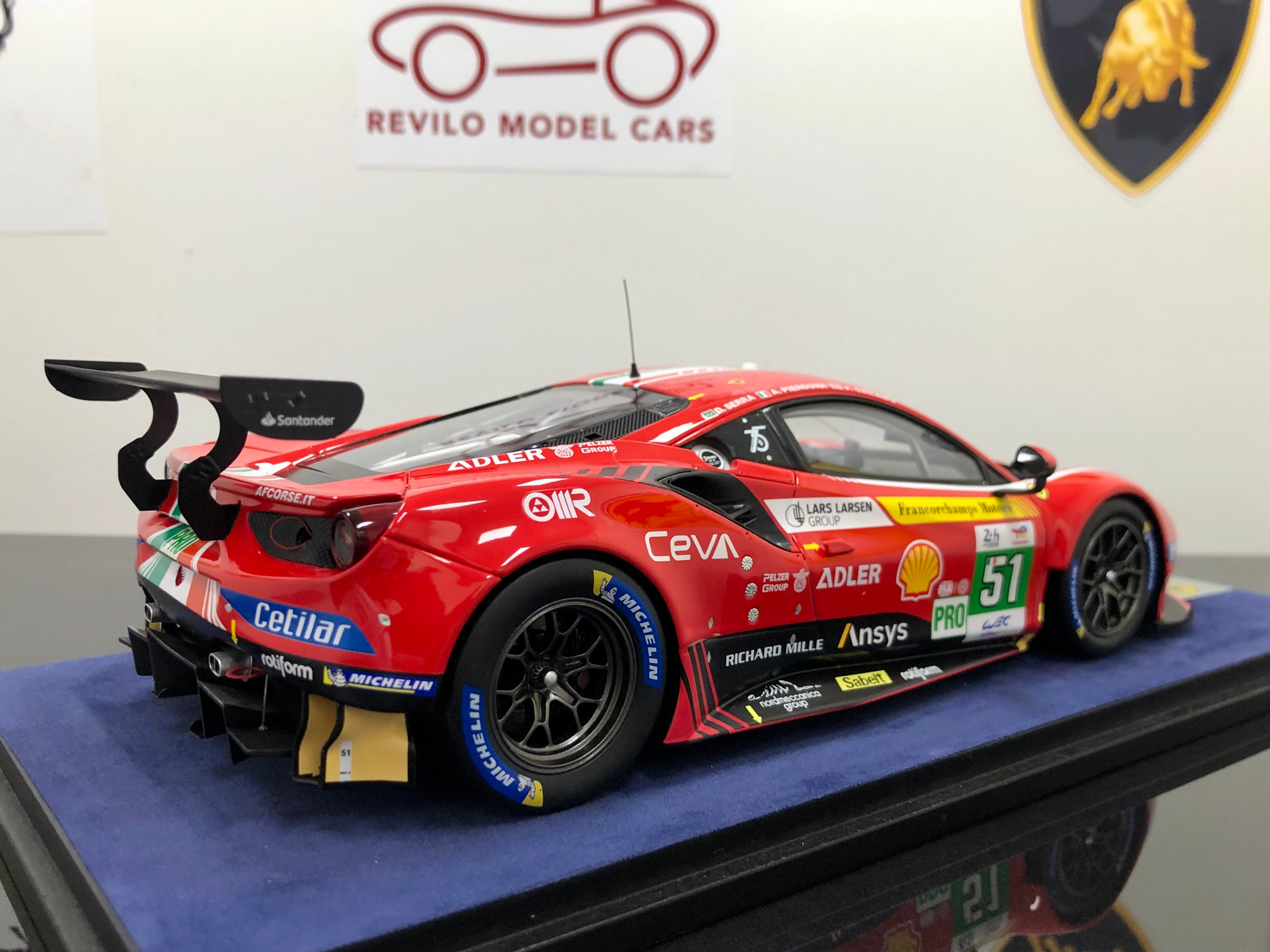 Ferrari 488 GTE Le Mans class winner #51 1:18 scale