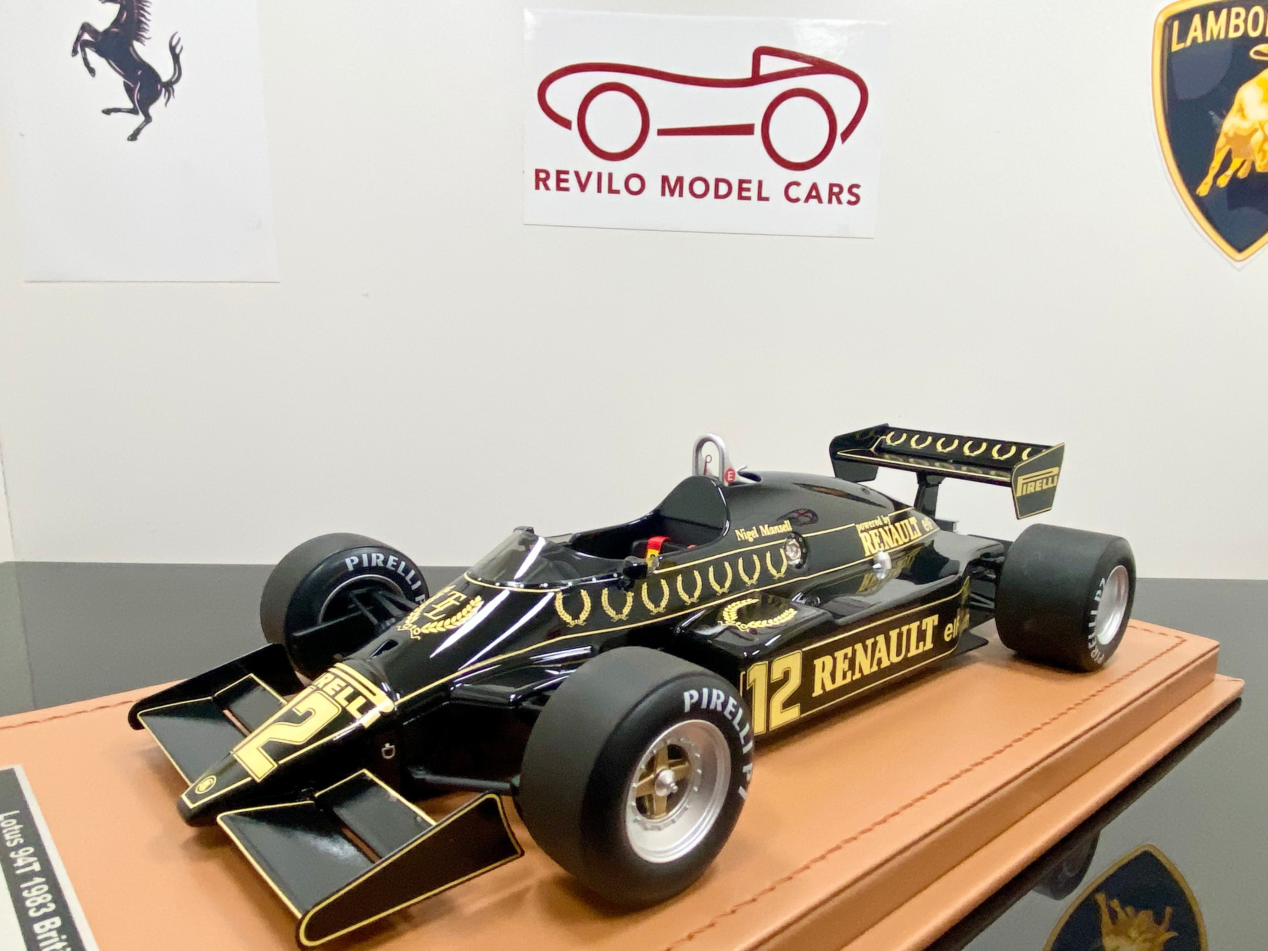 1:18 scale Lotus 94T Mansell #12 1983 British Grand Prix winner