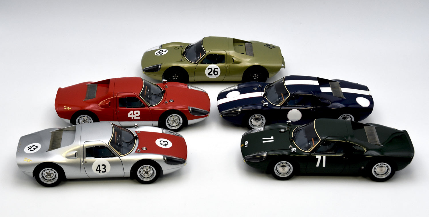 CMC 1:18 scale Porsche 904 GTS M233 500km Spa 1964 #43