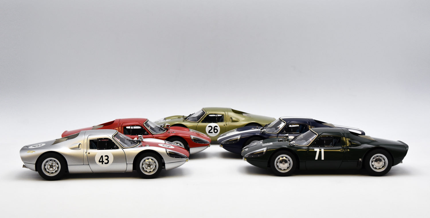 CMC 1:18 scale Porsche 904 GTS M233 500km Spa 1964 #43