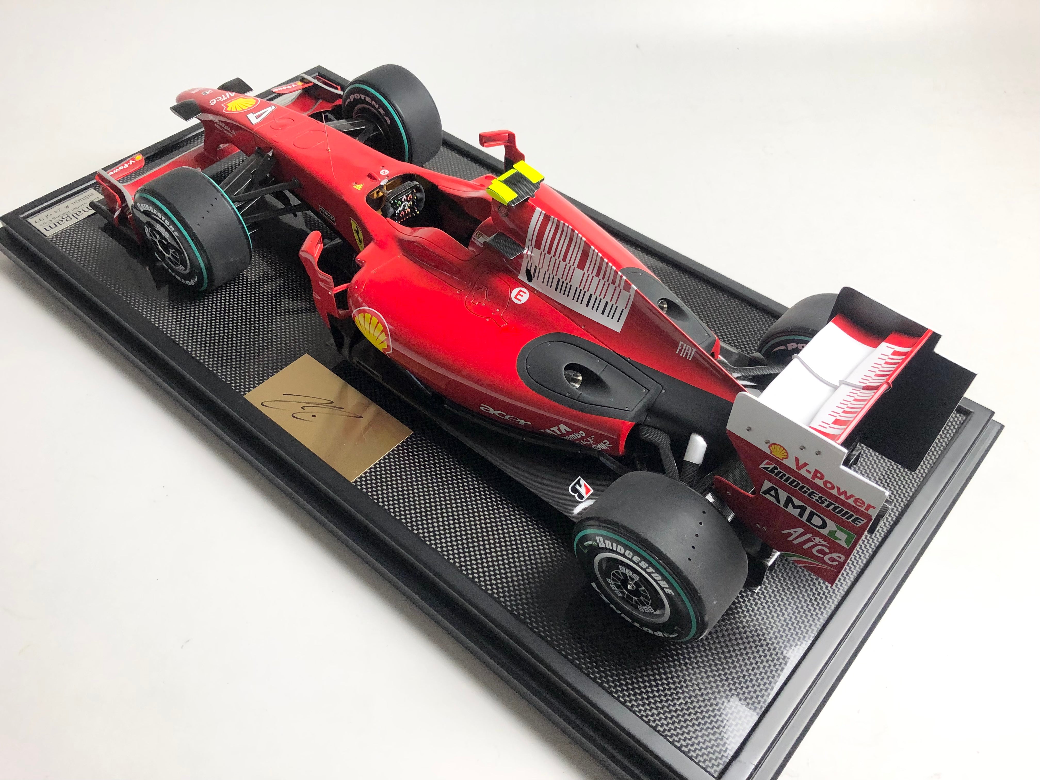 Amalgam 1:8 scale Ferrari F60 Kimi Raikkonen Winner Spa 2009