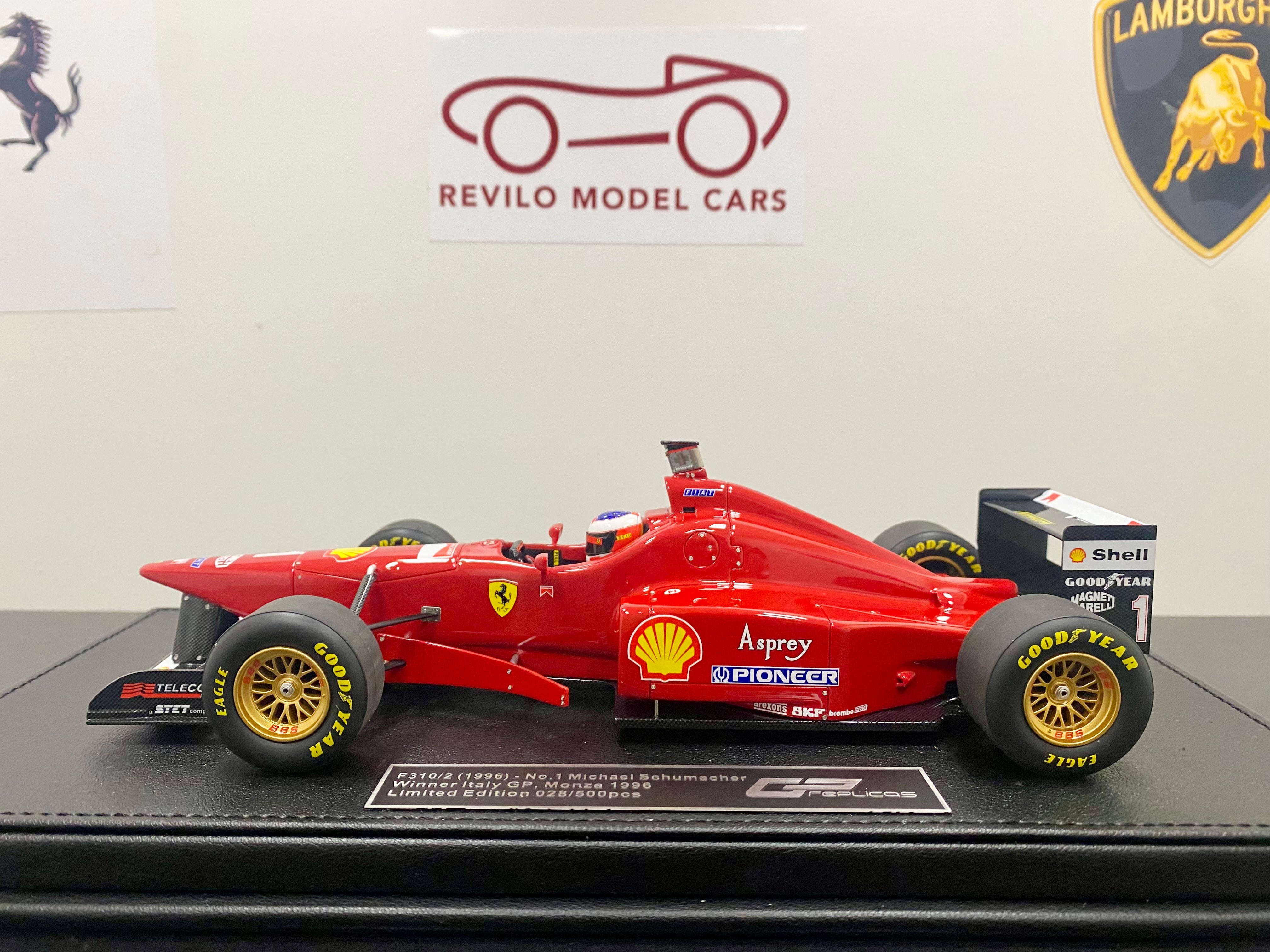 GP Replicas 1:18 scale Ferrari F310/2 1996 #1 Schumacher Italian GP winner