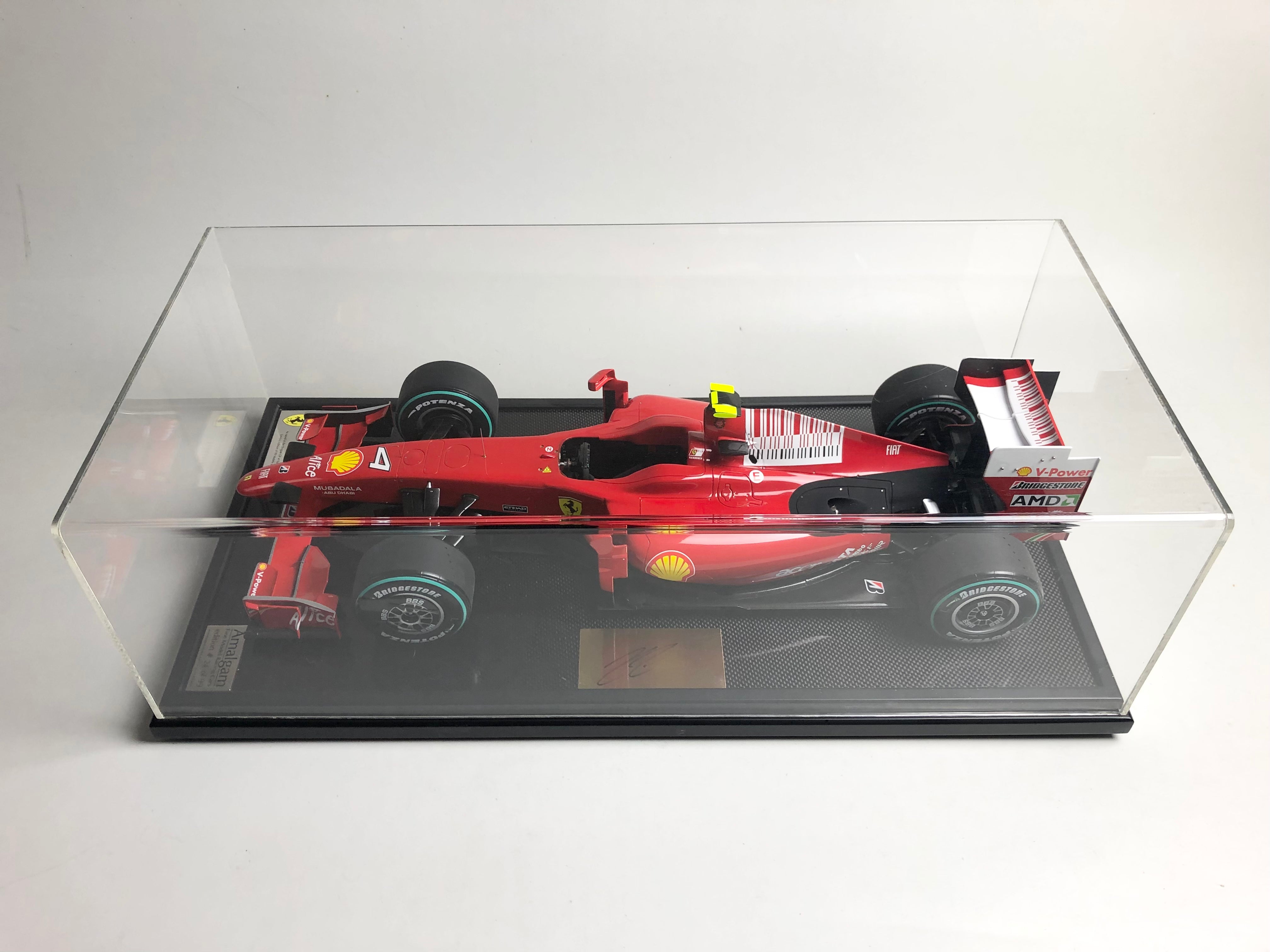 Amalgam 1:8 scale Ferrari F60 Kimi Raikkonen Winner Spa 2009