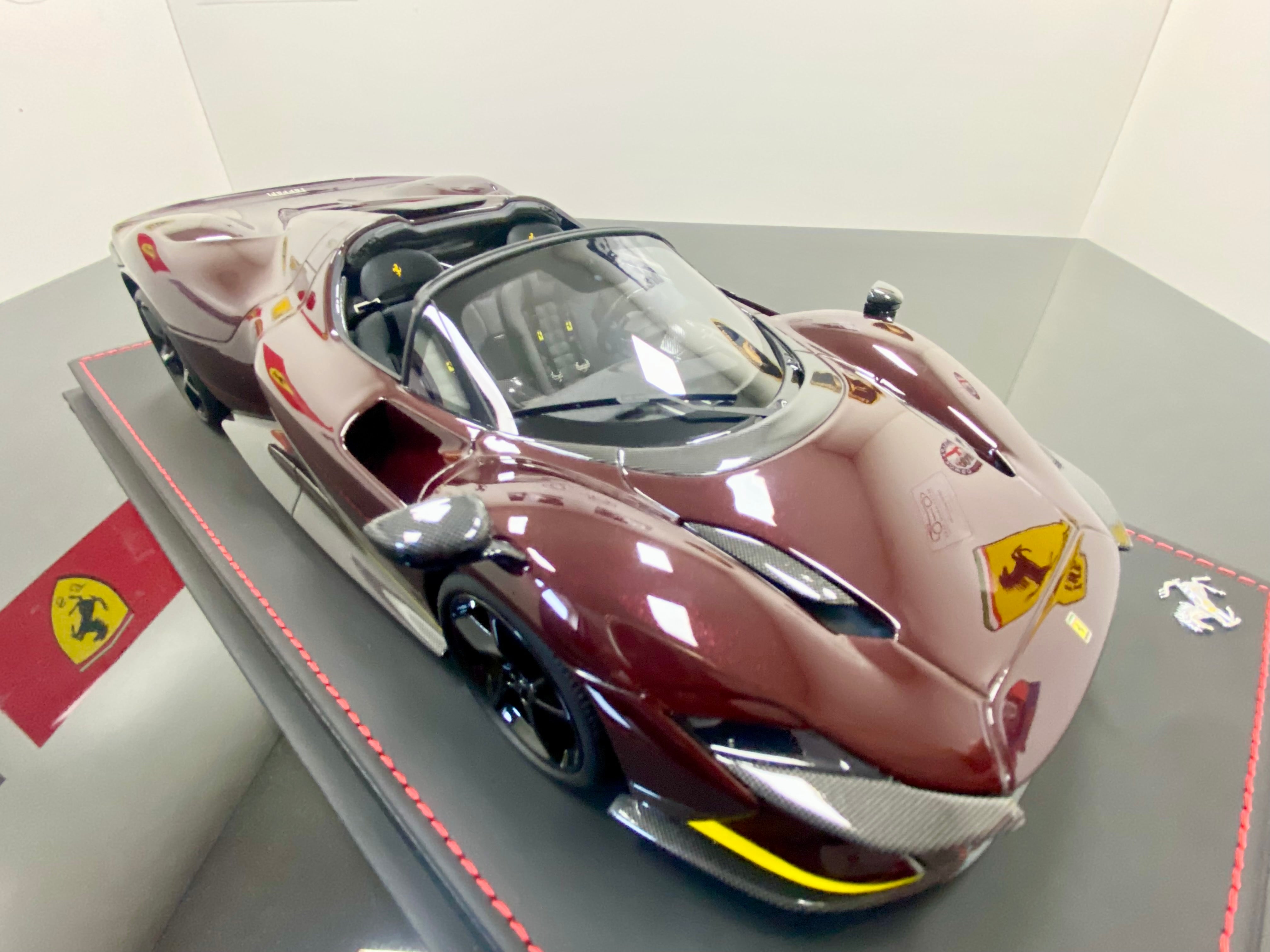 BBR 1:18 scale Ferrari Daytona SP3 Ruby Red Spider