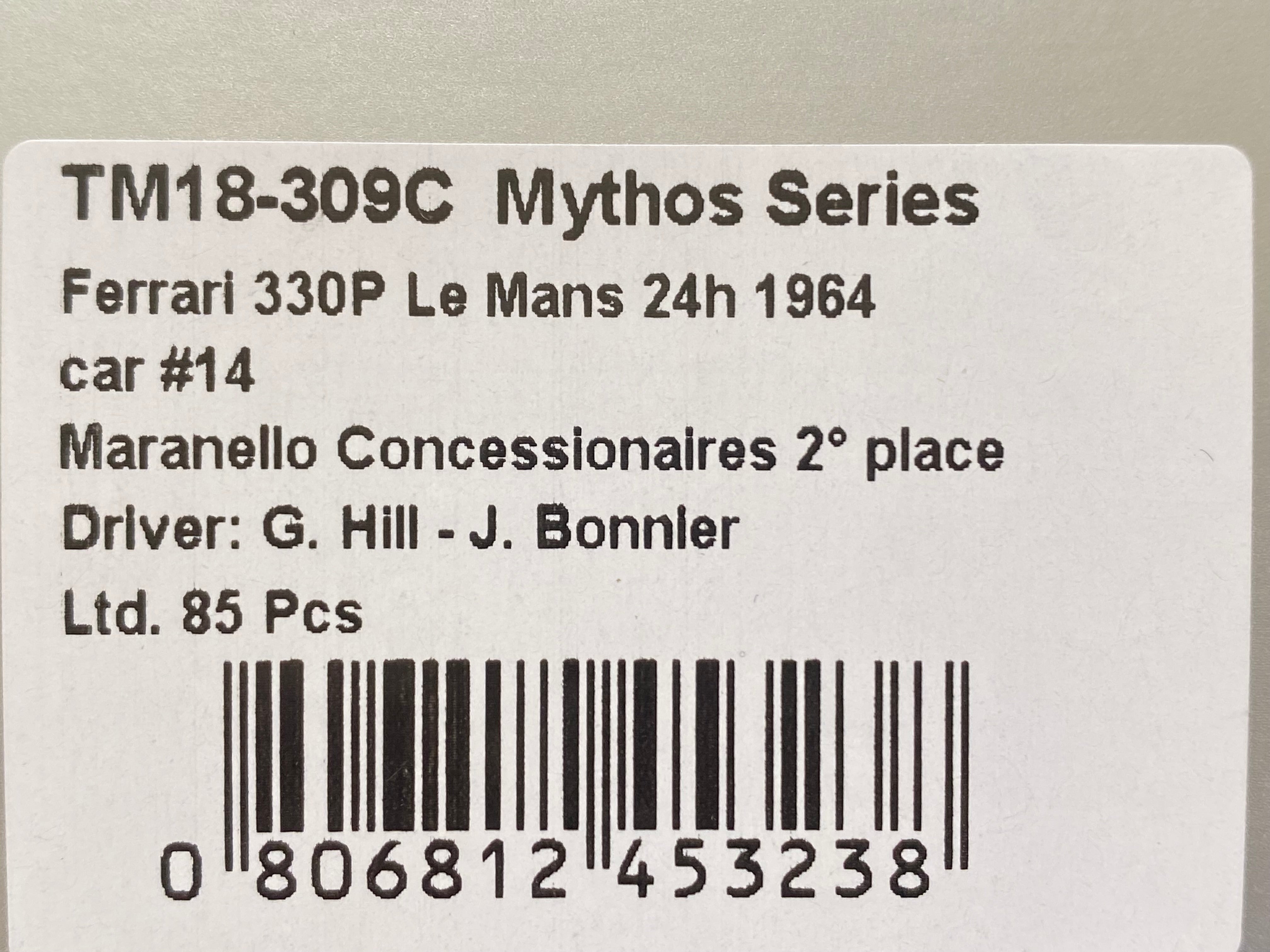 Ferrari 330P 2nd Le Mans 1964 1:18 scale Limited Edition