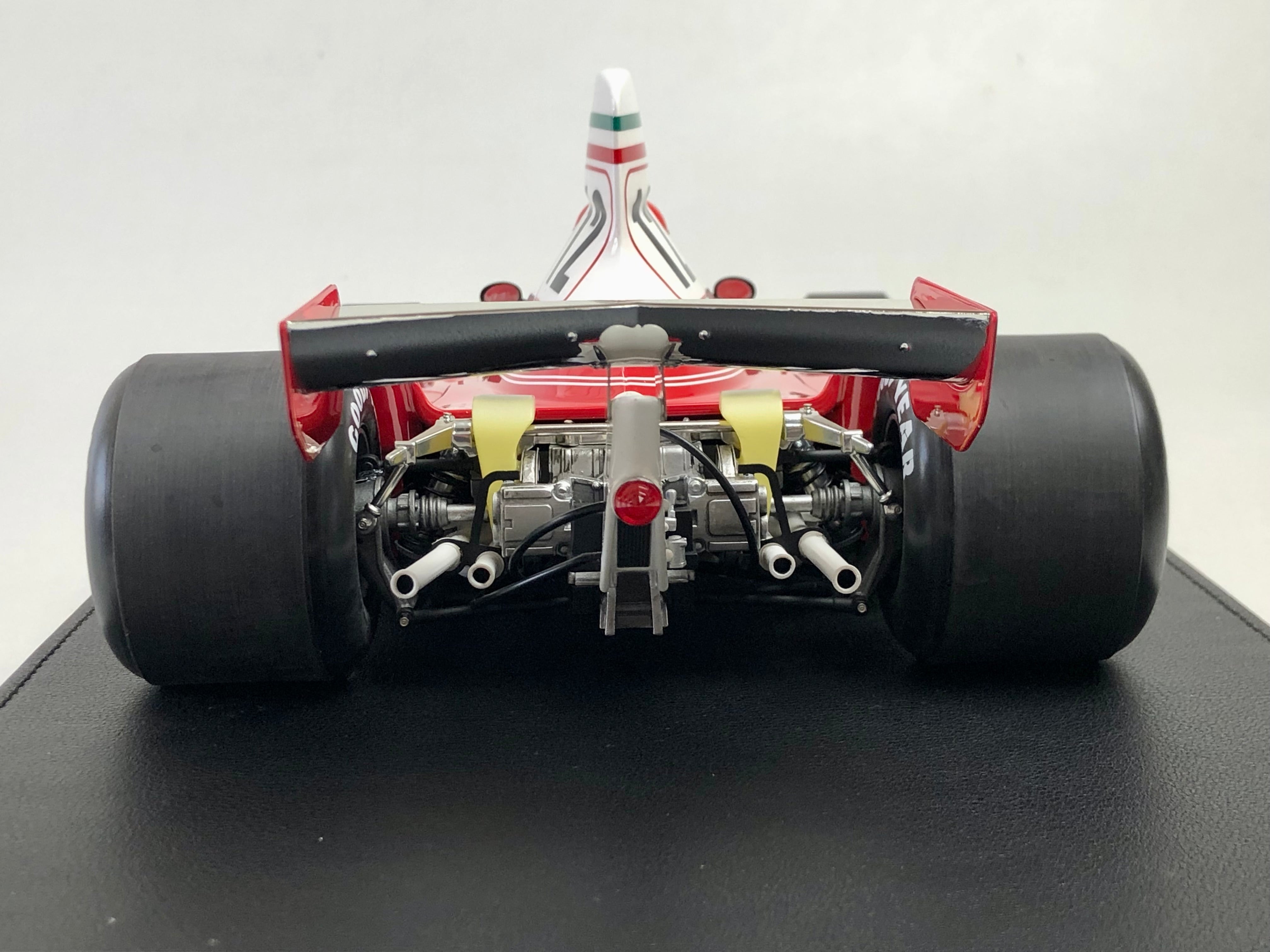 1:12 scale Ferrari 312 T Niki Lauda #12 with driver