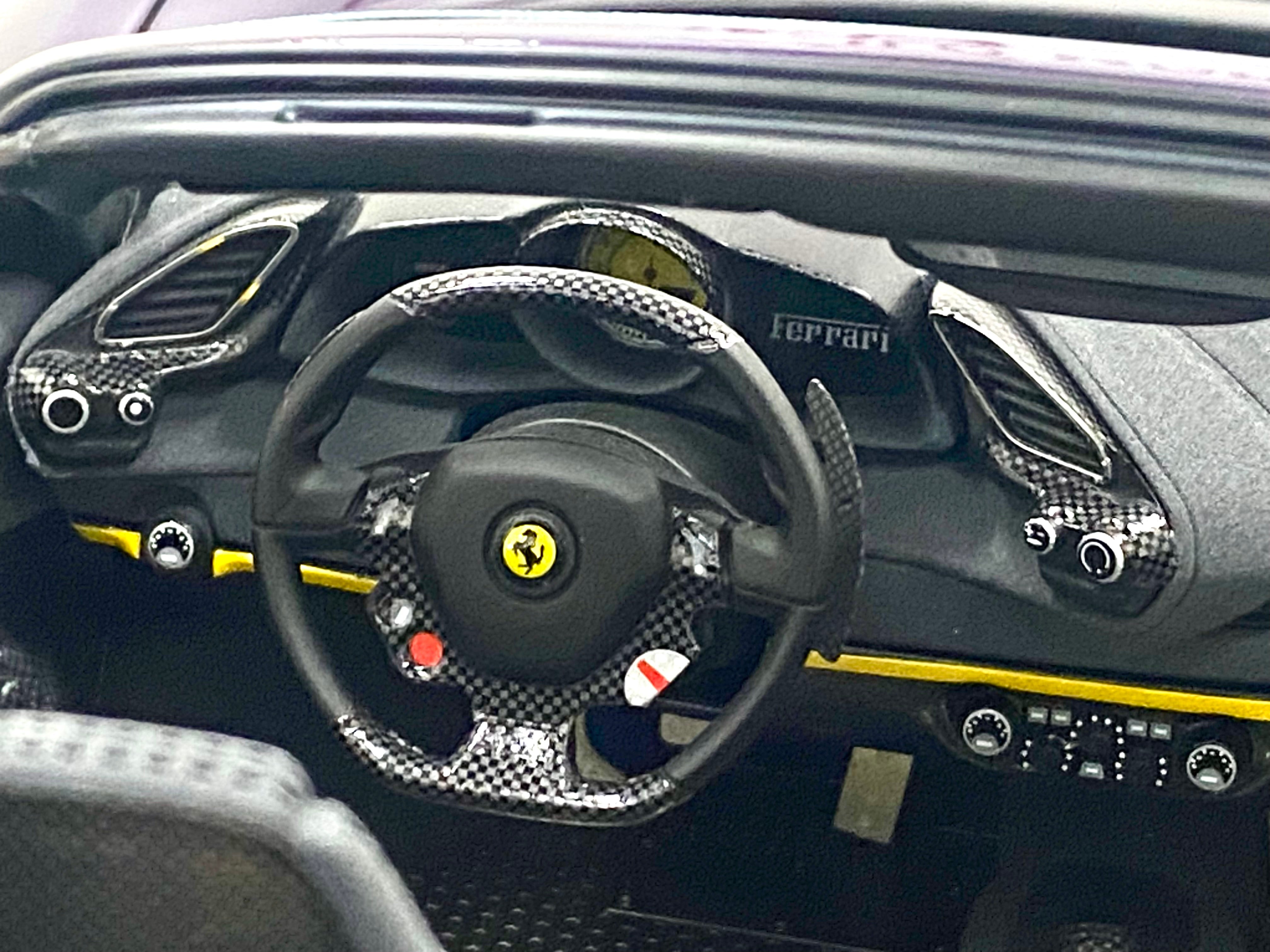 BBR Ferrari 488 Pista Spider 1:12 scale Viola Vio